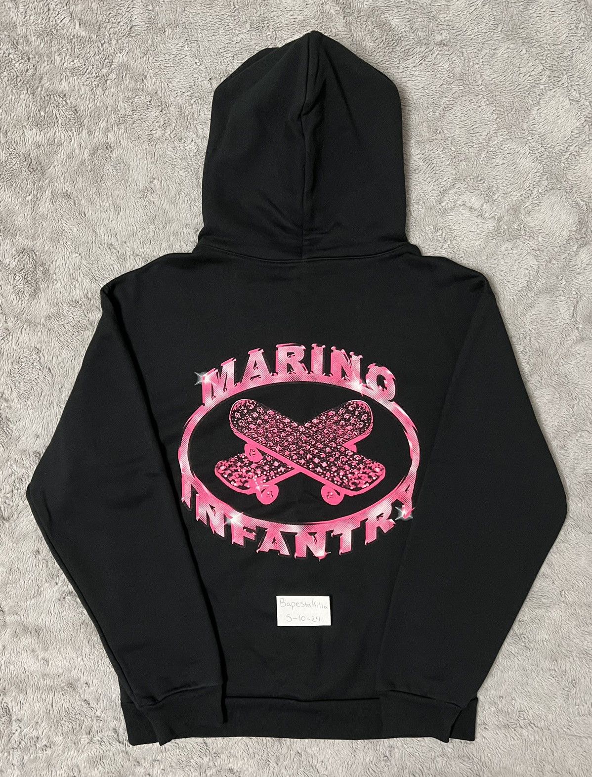 Marino Infantry Marino Infantry Pink Logo Hoodie | Grailed