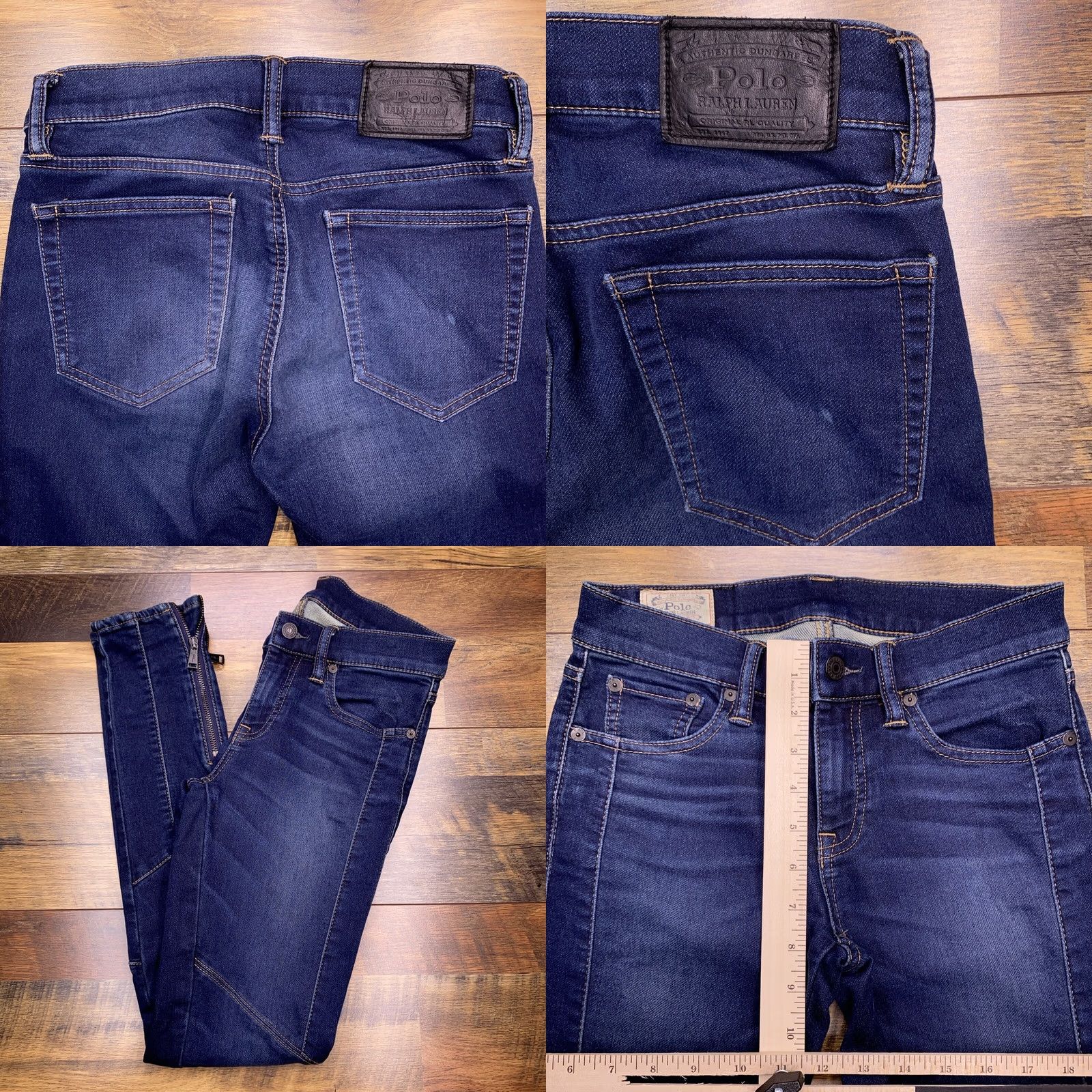 Polo Ralph Lauren Polo Ralph Lauren Jeans Skinny Womens 27 Mid Rise Stretch Ankle Zip Blue Inseam 29.5 Denim 5-Pocket Slim Modern 28 W Belt Loops Logo Size 27" / US 4 / IT 40 - 8 Thumbnail