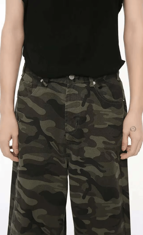 Japanese Brand Camo Baggy Jeans Size US 36 / EU 52 - 2 Thumbnail