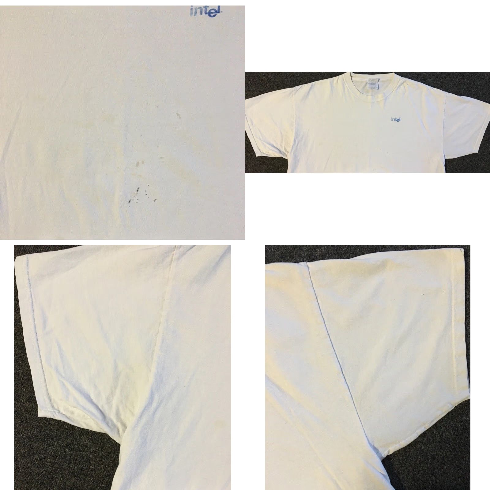 Apple Vtg Intel Faded Distress Software Promo Shirt L XL Internet Apple Grunge 90s Y2K Size US L / EU 52-54 / 3 - 8 Thumbnail