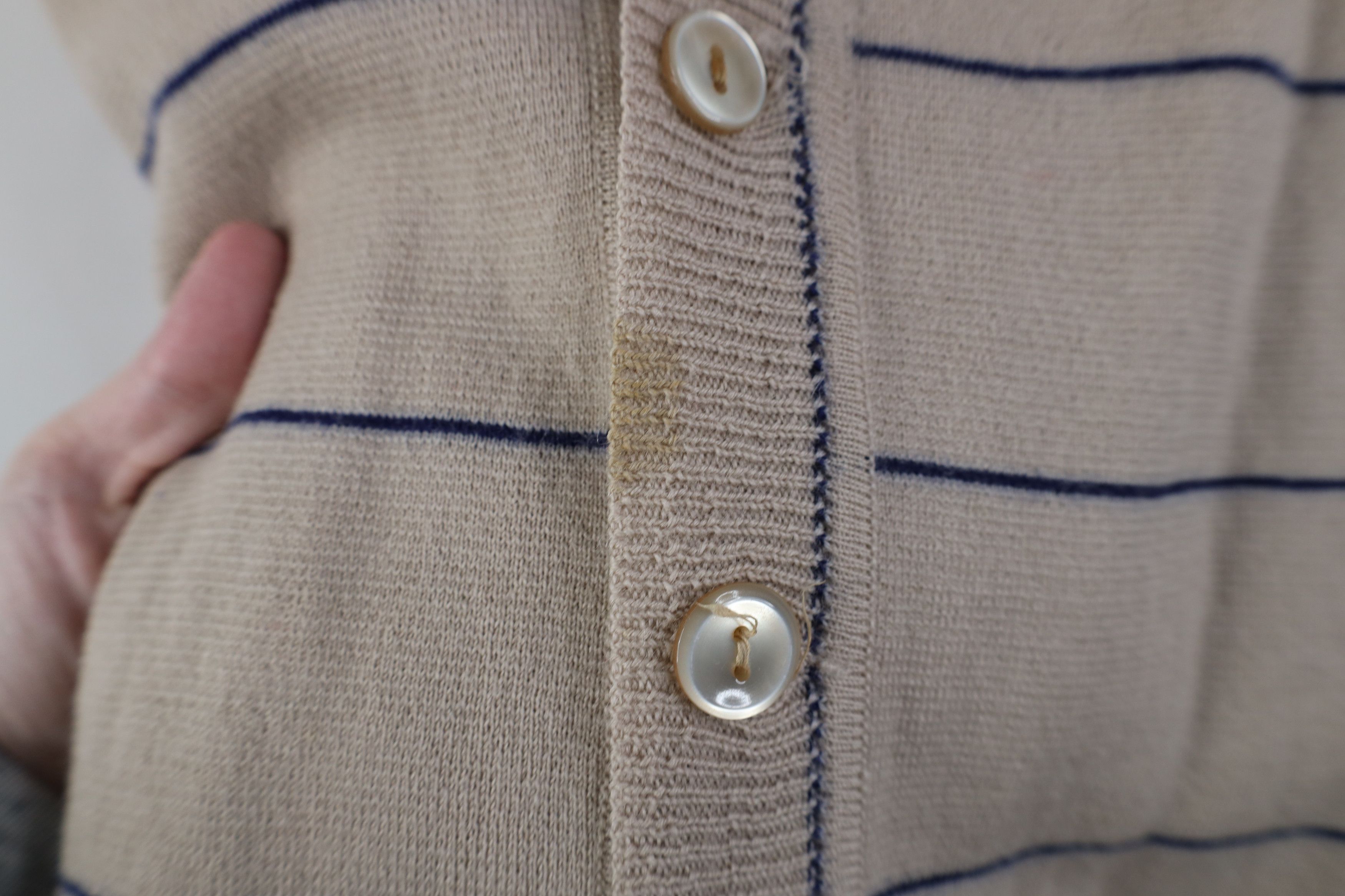 Vintage Vintage 50s 60s Streetwear Striped Cardigan Sweater Vest Size US S / EU 44-46 / 1 - 6 Thumbnail