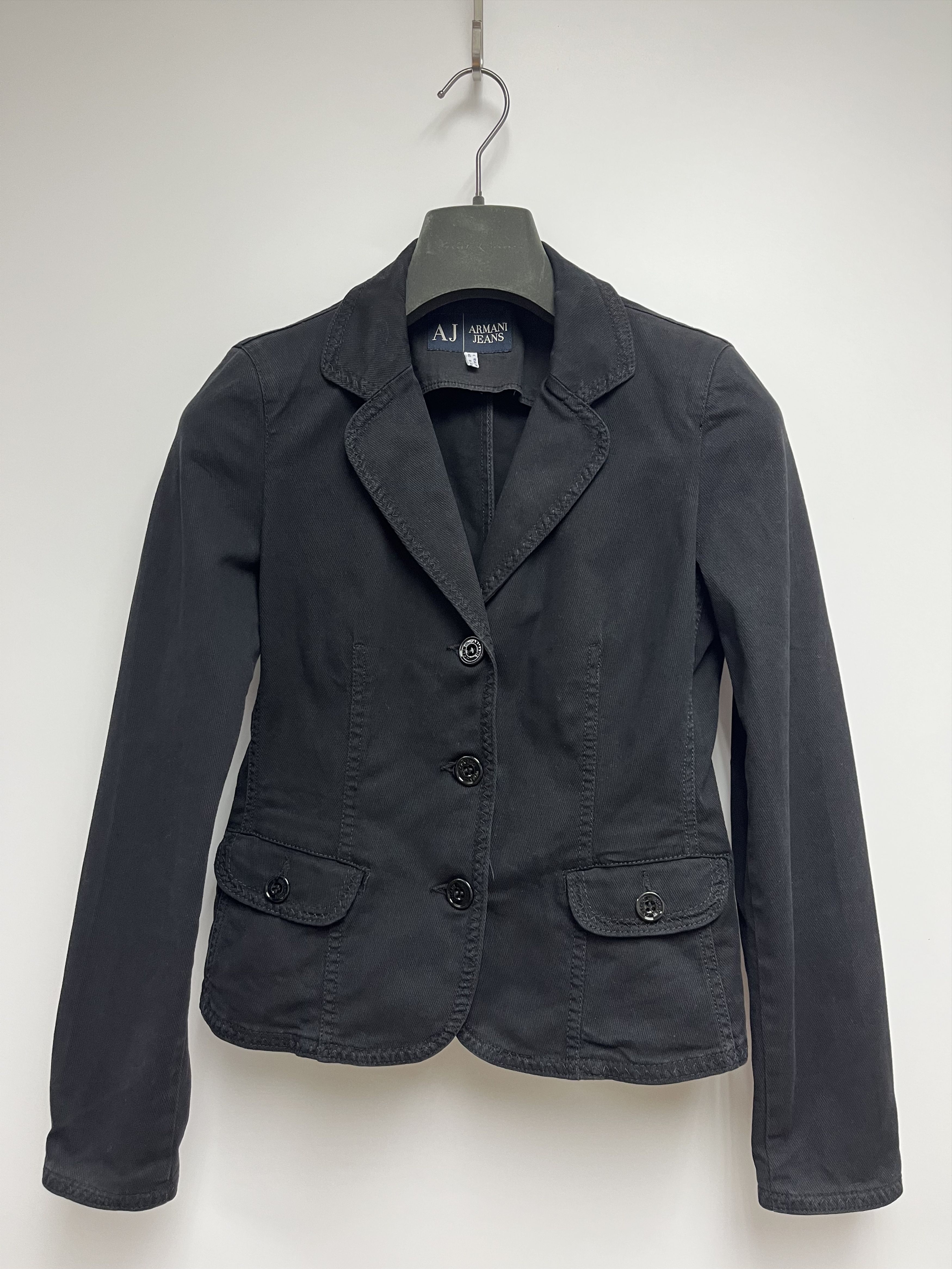 Armani ARMANI JEANS WOMEN'S CROPPED BLAZER Size M / US 6-8 / IT 42-44 - 1 Thumbnail