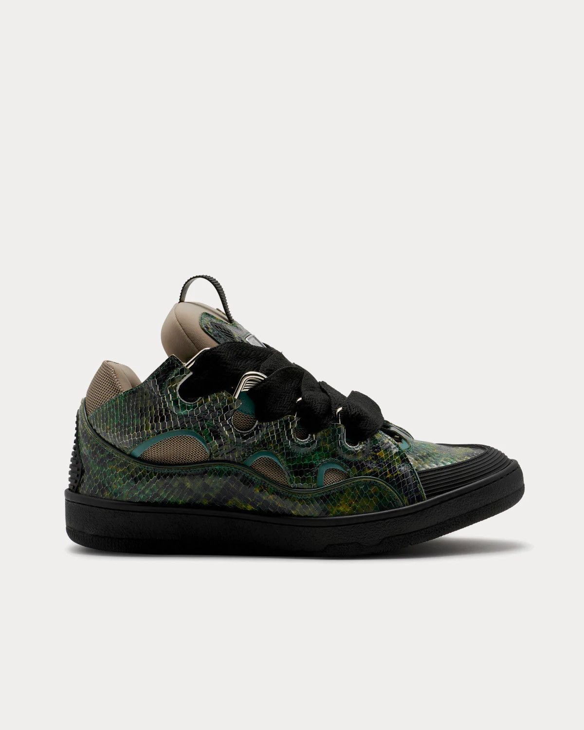 Lanvin o1w1db10824 Leather Curb Sneakers in Multicolor Size US 12 / EU 45 - 1 Thumbnail