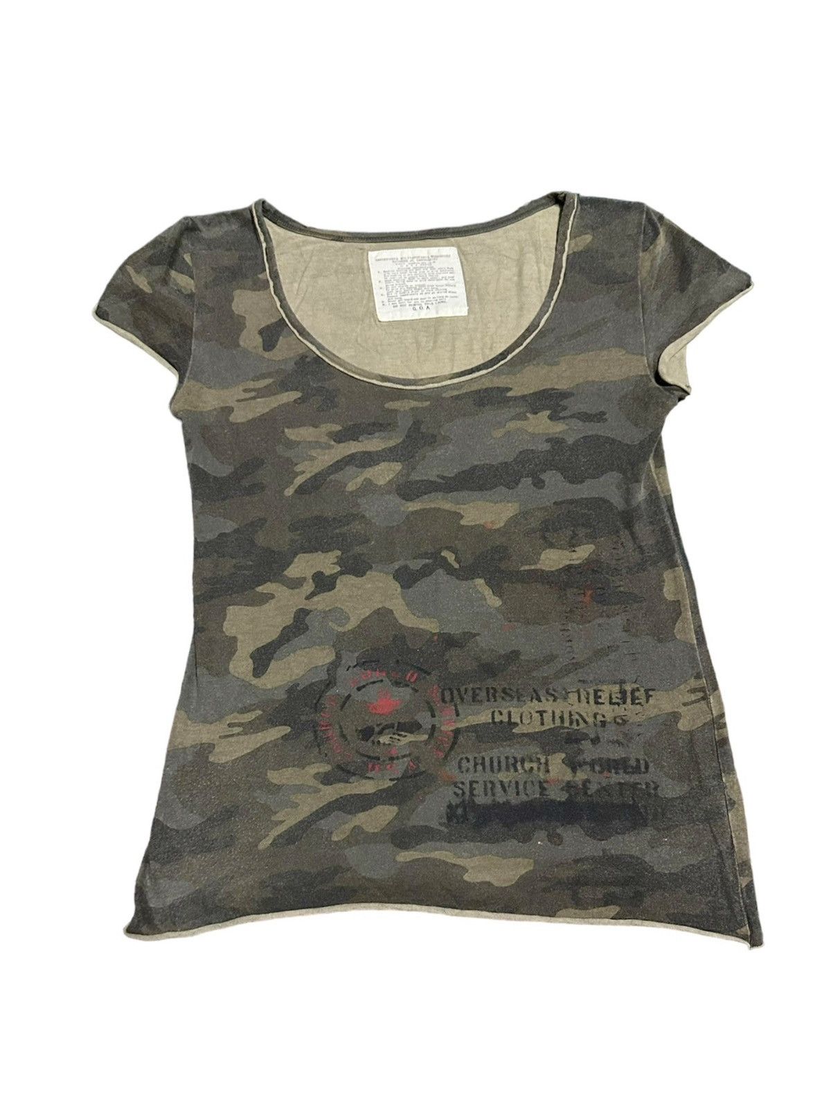 If Six Was Nine 2000s - G.O.A Camo Poem Shirt Size US S / EU 44-46 / 1 - 1 Thumbnail