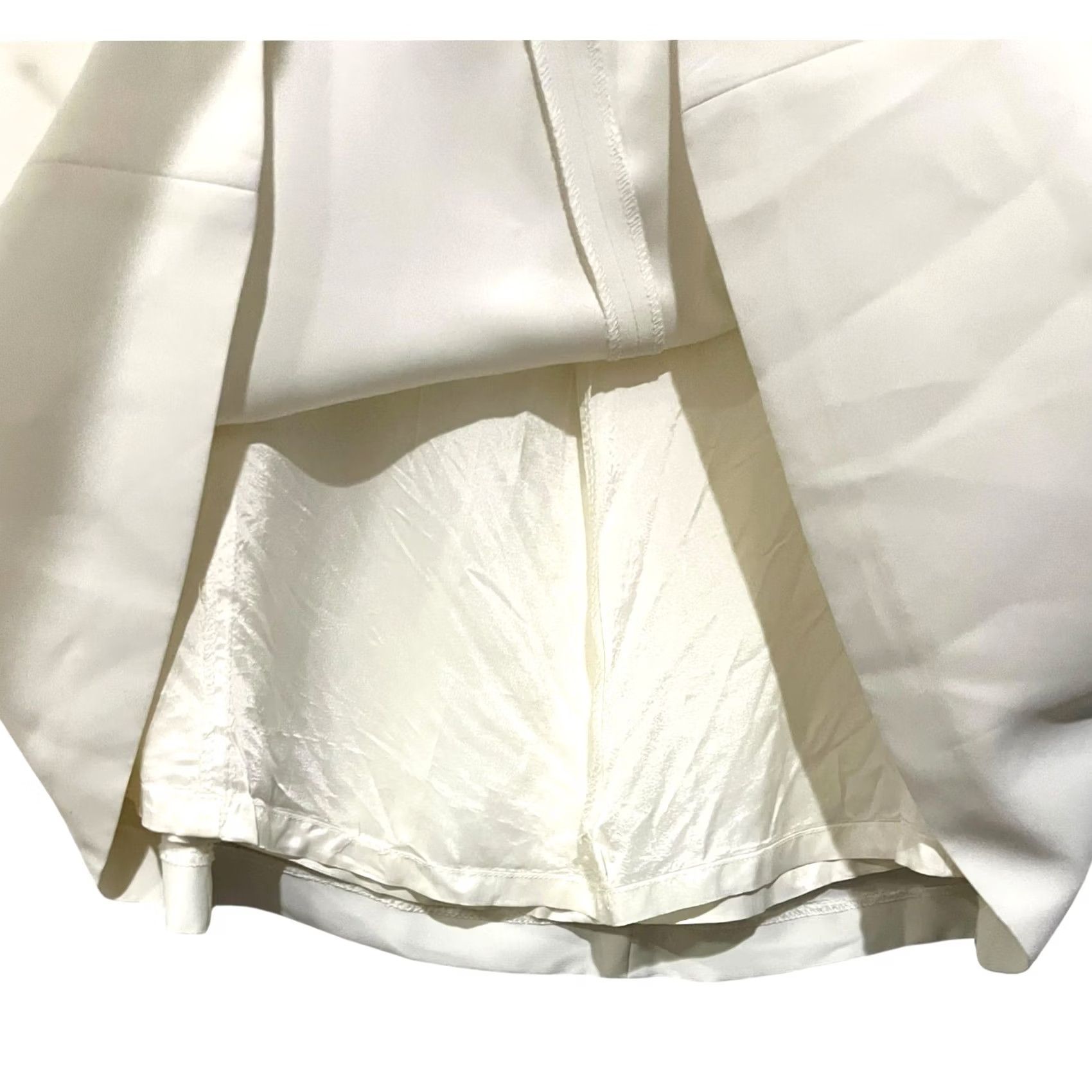 Bloomingdale's VINTAGE Bloomingdale’s Long Skirt Ivory A-Line Zip Lined Size 10 Womens Skirt Size 32" / US 10 / IT 46 - 2 Thumbnail