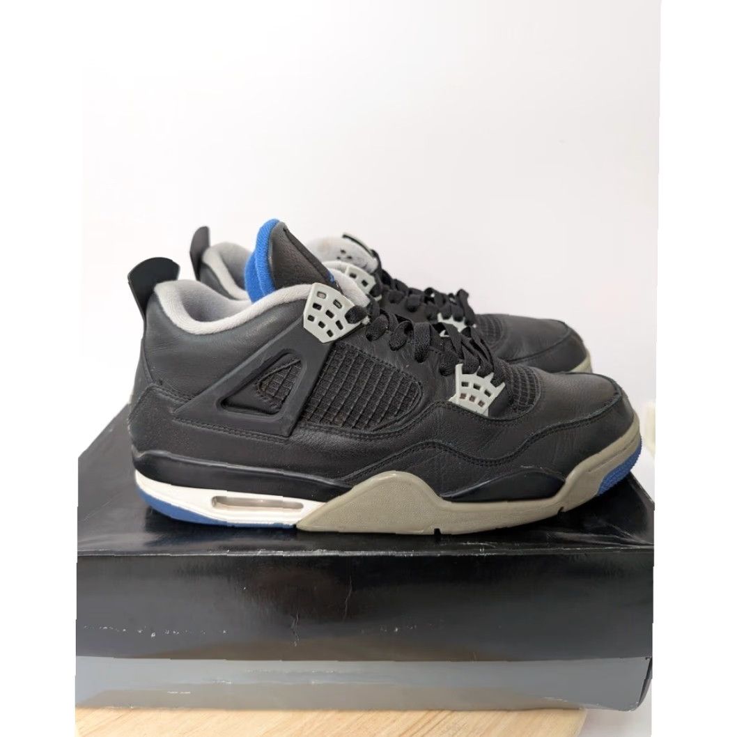 Jordan Brand Nike Jordan 4 Retro Motorsports Alternate 2017 Mens 12 Black Authentic Rep Box Size US 9 / EU 42 - 2 Thumbnail