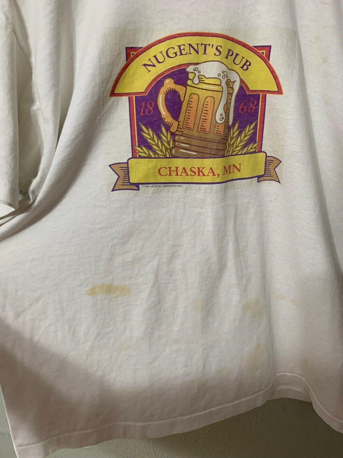 Vintage Vintage Nuggets Pub T-Shirt Size US XL / EU 56 / 4 - 1 Thumbnail
