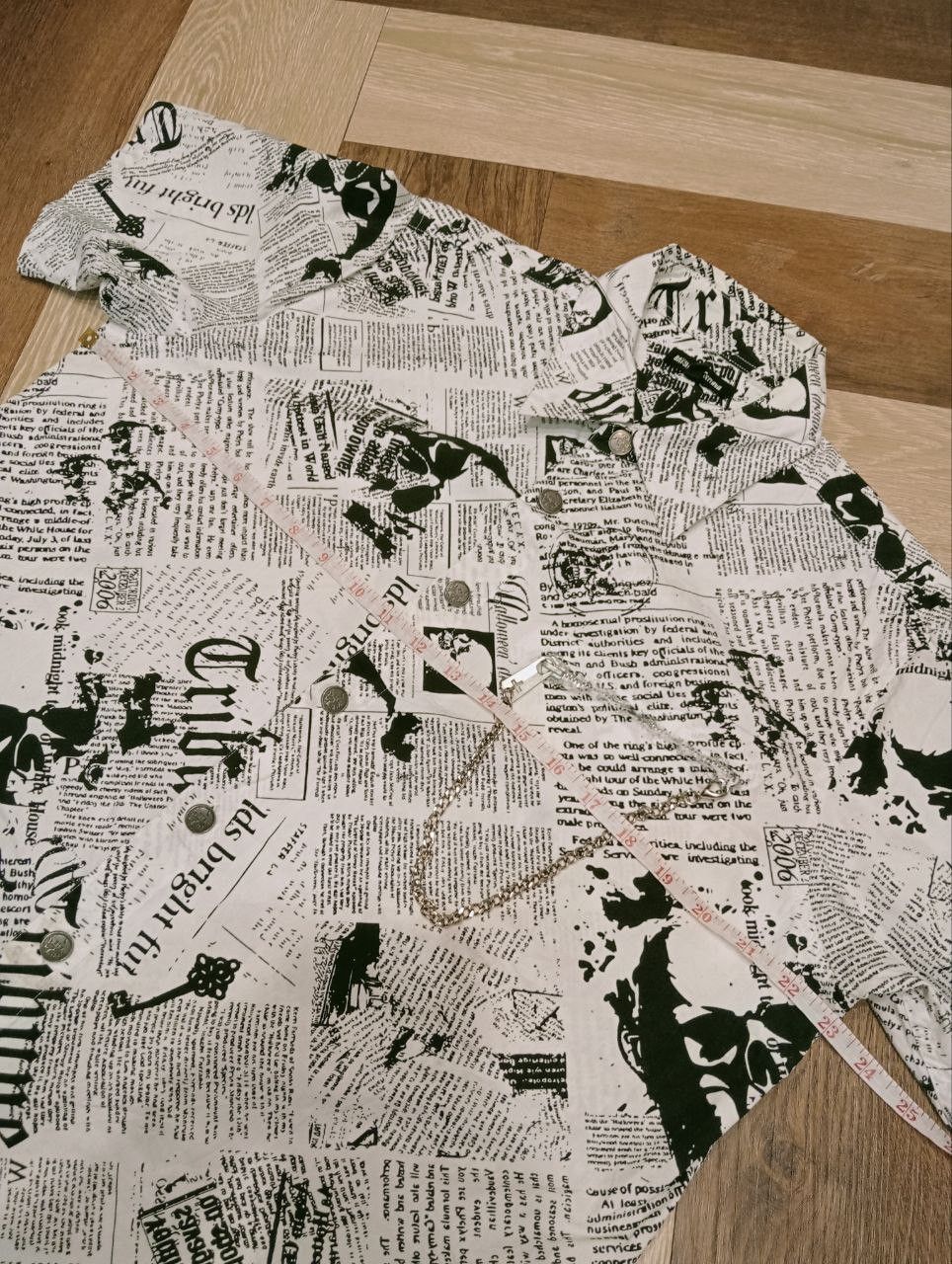 Japanese Brand BATSU STUDIO JAPAN PAPER STYLE SHIRT - SIZE LL Size US L / EU 52-54 / 3 - 11 Thumbnail