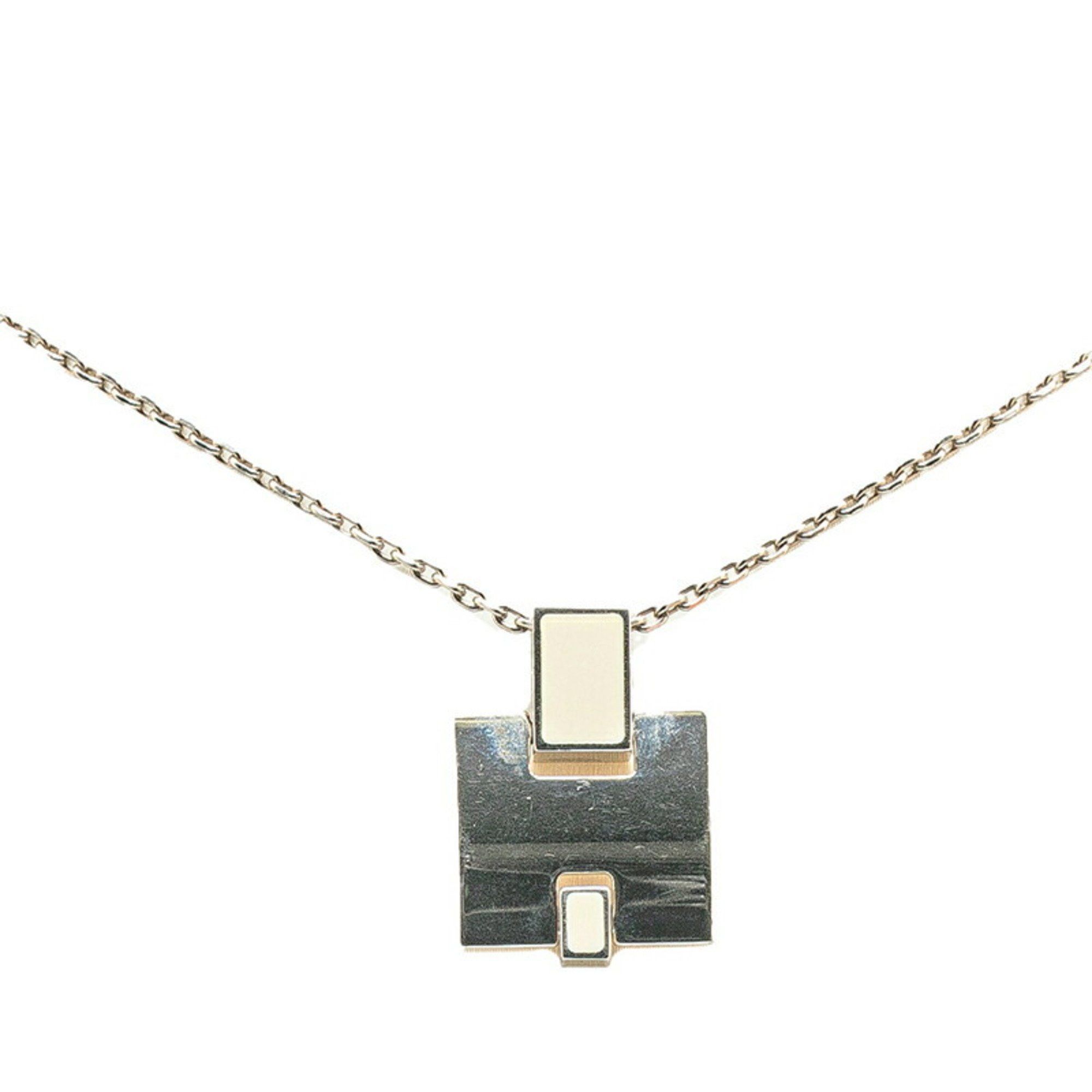 Hermes Hermes Irene Necklace White Silver Metal Women's HERMES Size ONE SIZE - 1 Thumbnail