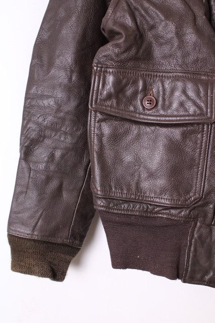 Other VINTAGE US NAVY G1 LEATHER JACKET BROWN Size US S / EU 44-46 / 1 - 5 Thumbnail
