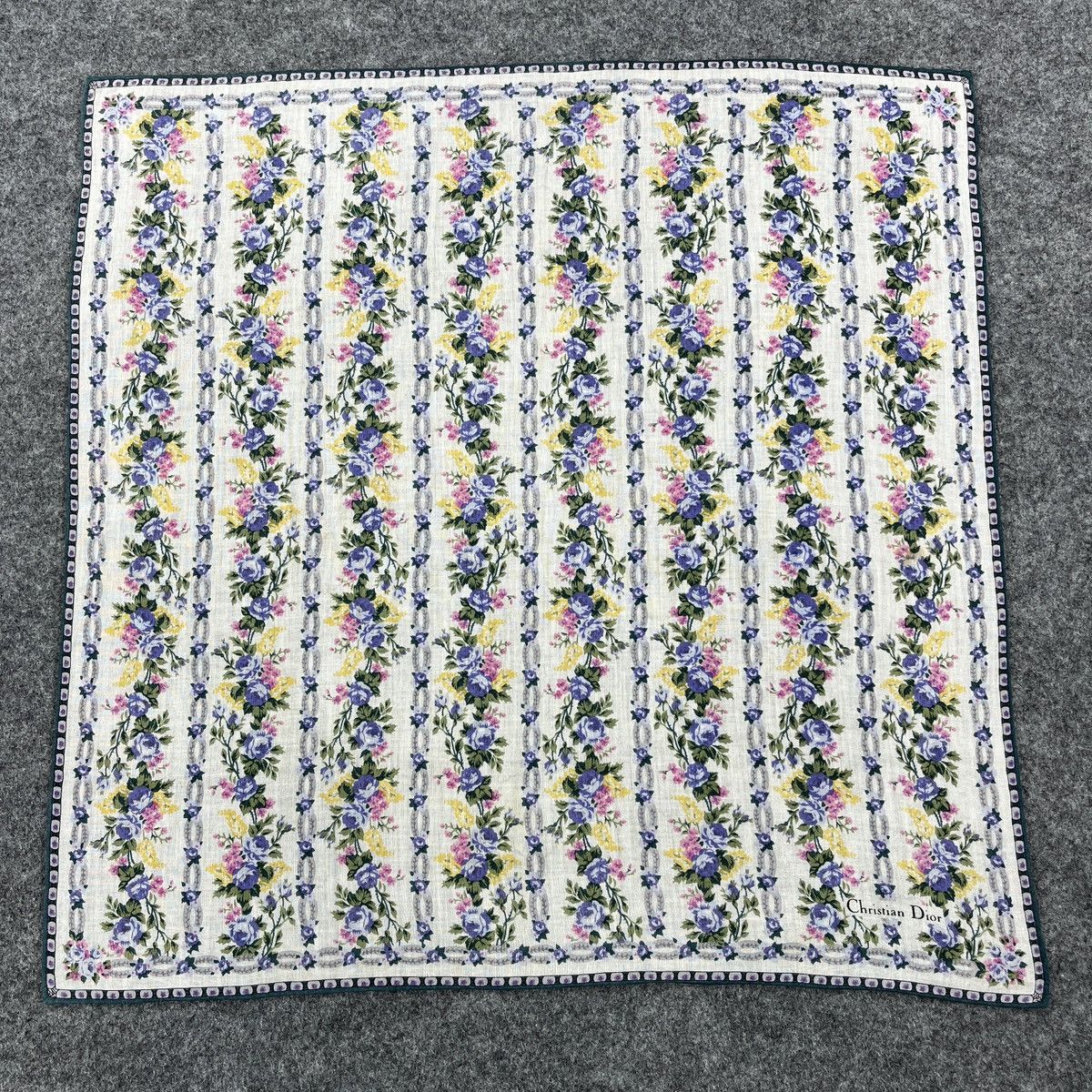 Vintage Christian Dior Handkerchief / Bandana / Neckerchief B710 Size ONE SIZE - 1 Thumbnail
