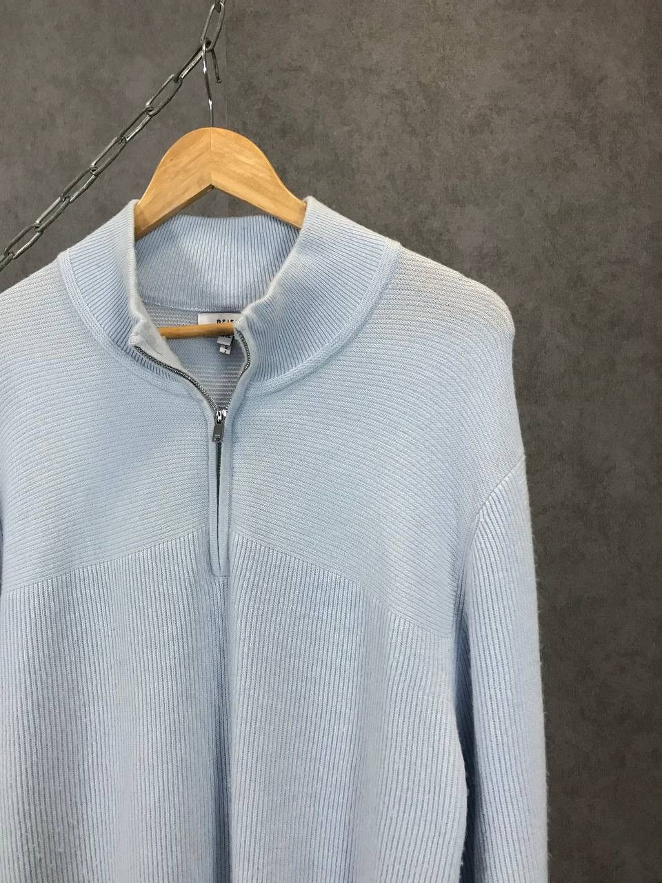 Reiss Reiss 1/3 zip designer wool sweater Size US XXL / EU 58 / 5 - 2 Thumbnail