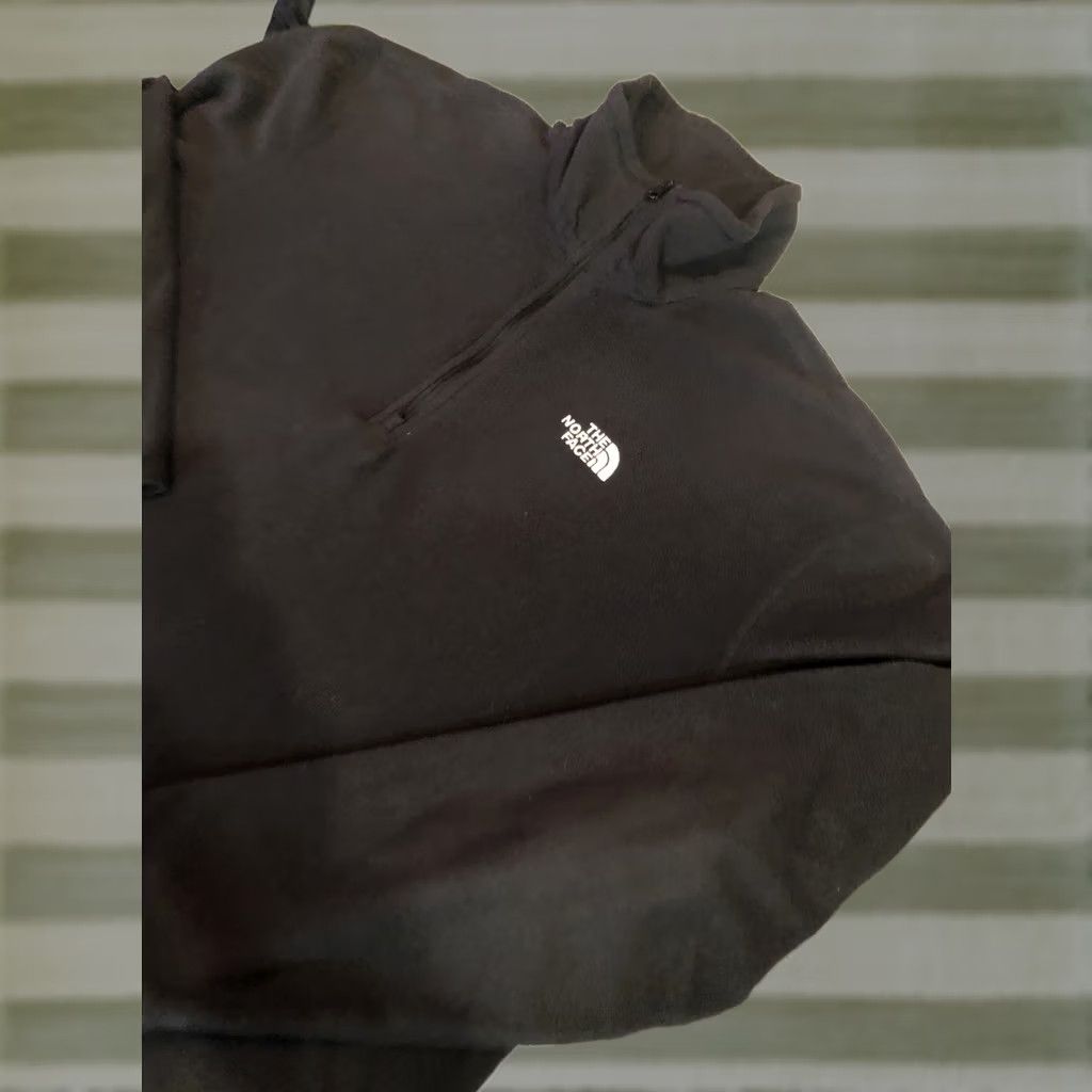 The North Face The North Face Jacket Mens L Black 1/4 Zip Fleece Solid Mid-Length Zip Performance Outdoor Hiking Men Regular Size US L / EU 52-54 / 3 - 1 Thumbnail