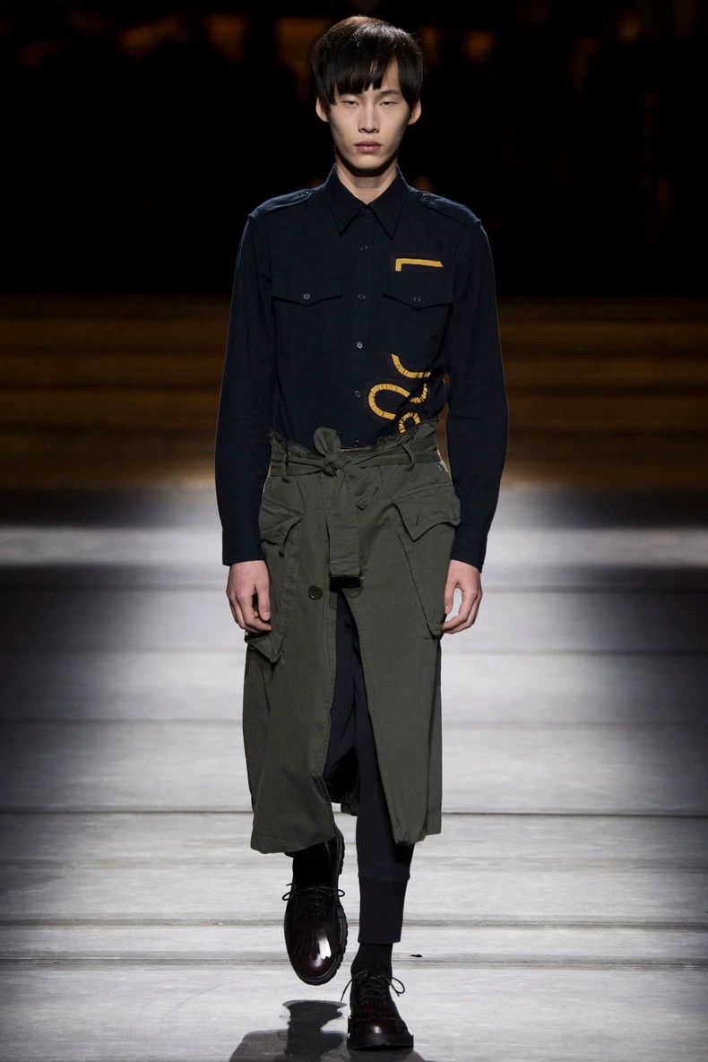 Dries Van Noten dries van noten size:m Military culottes Size US 26 / EU 42 - 1 Thumbnail