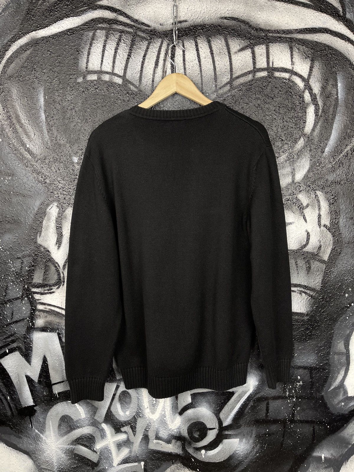 Lacoste Lacoste Vintage Crew Neck Black Knit Sweater Men’s Size L Size US L / EU 52-54 / 3 - 7 Thumbnail