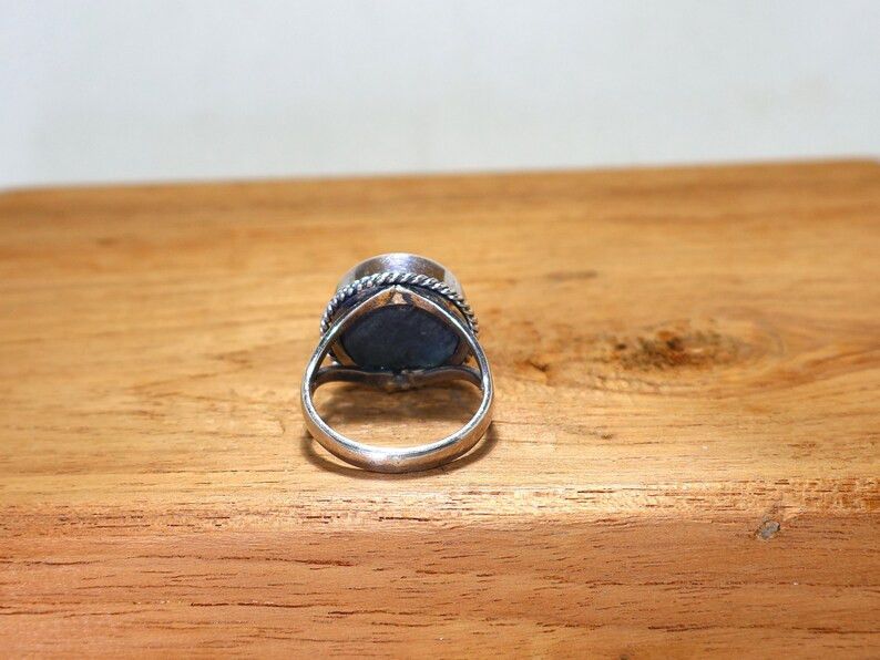 Handmade Abalone Shell Sterling Silver Ring: Handmade Jewelry, Gift Size ONE SIZE - 7 Thumbnail