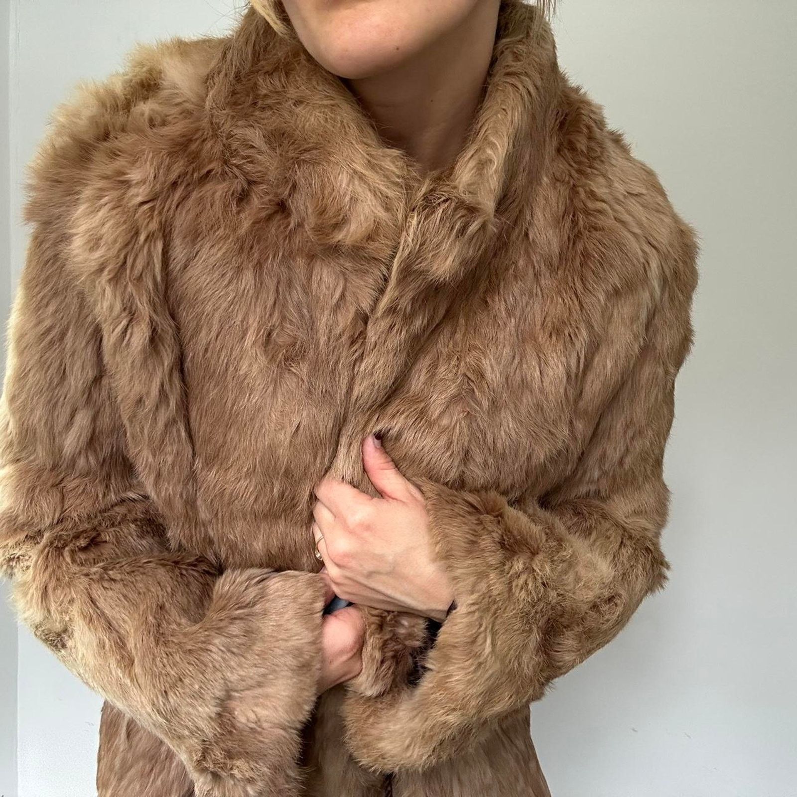 Other Vintage YSL / Saint Laurent Fur Coat with Drawstring (M) Size M / US 6-8 / IT 42-44 - 4 Thumbnail