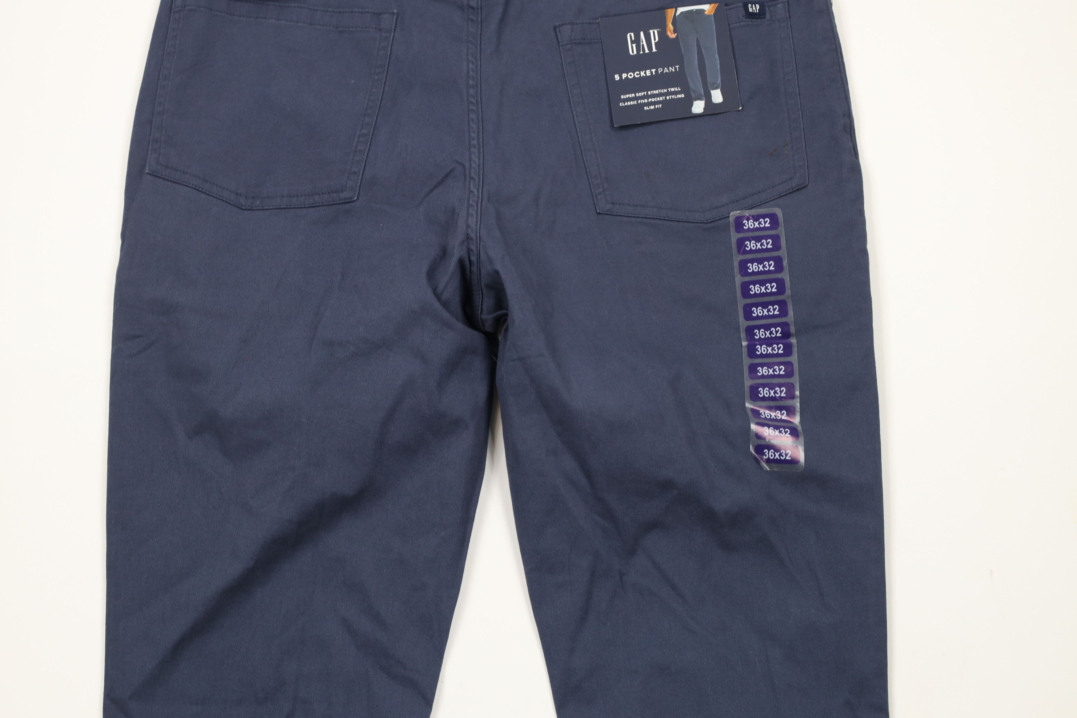 Gap × Vintage New Gap Fit Stretch Twill 5 Pocket Chinos Chino Pants Blue Size US 36 / EU 52 - 9 Thumbnail