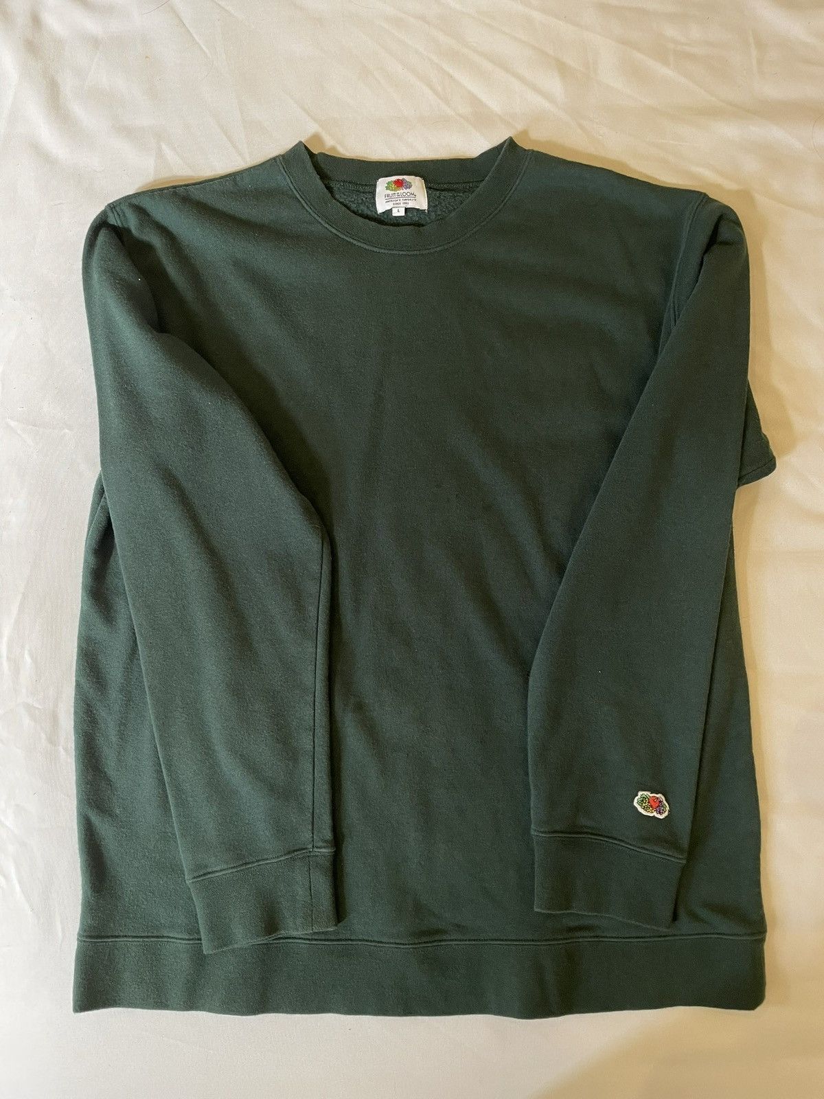 Fruit Of The Loom Fruit of the loom blank sweatshirt vintage dark green size L Size US L / EU 52-54 / 3 - 2 Thumbnail