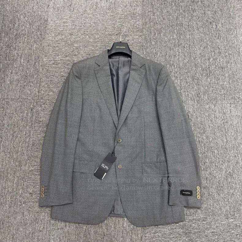 Ermenegildo Zegna Ermenegildo Zegna Gray Plaid Wool Blazer. Size US L / EU 52-54 / 3 - 1 Thumbnail