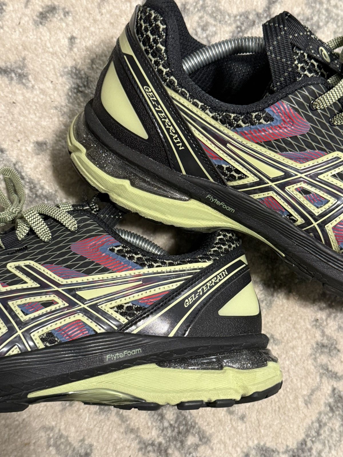 Asics × Kiko Kostadinov Asics x Kiko US4-S Gel Terrain black neon lime Size US 10.5 / EU 43-44 - 8 Thumbnail