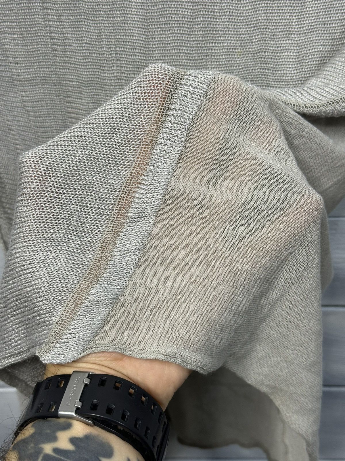 Japanese Brand Rare Tee Tranzit Par-such Fishnet Avant-Garde Japan Style. Size M / US 6-8 / IT 42-44 - 6 Thumbnail