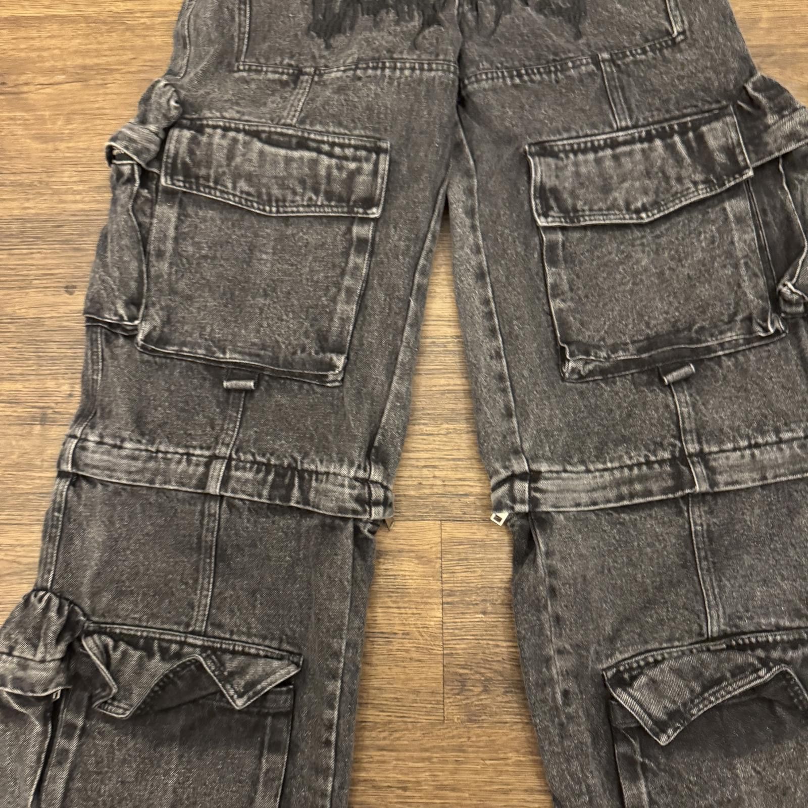 Reckless Scholars Reckless Scholars Jeans - Stonewash Zipknee Cargo Pants Size US 32 / EU 48 - 6 Thumbnail