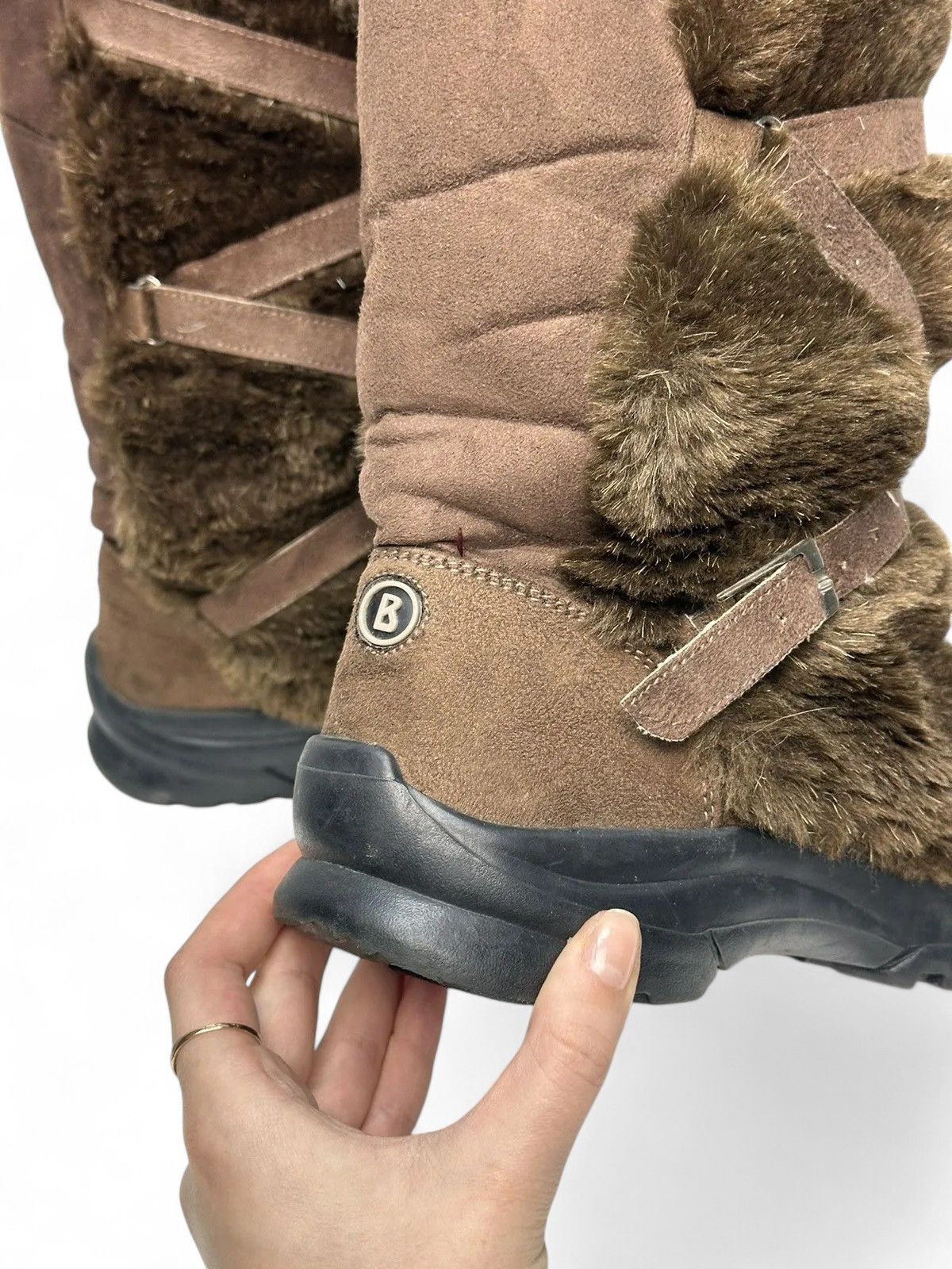If Six Was Nine Classic Brown Leather Vintage Boots Y2K Minimal Look Size US 8 / EU 41 - 10 Thumbnail