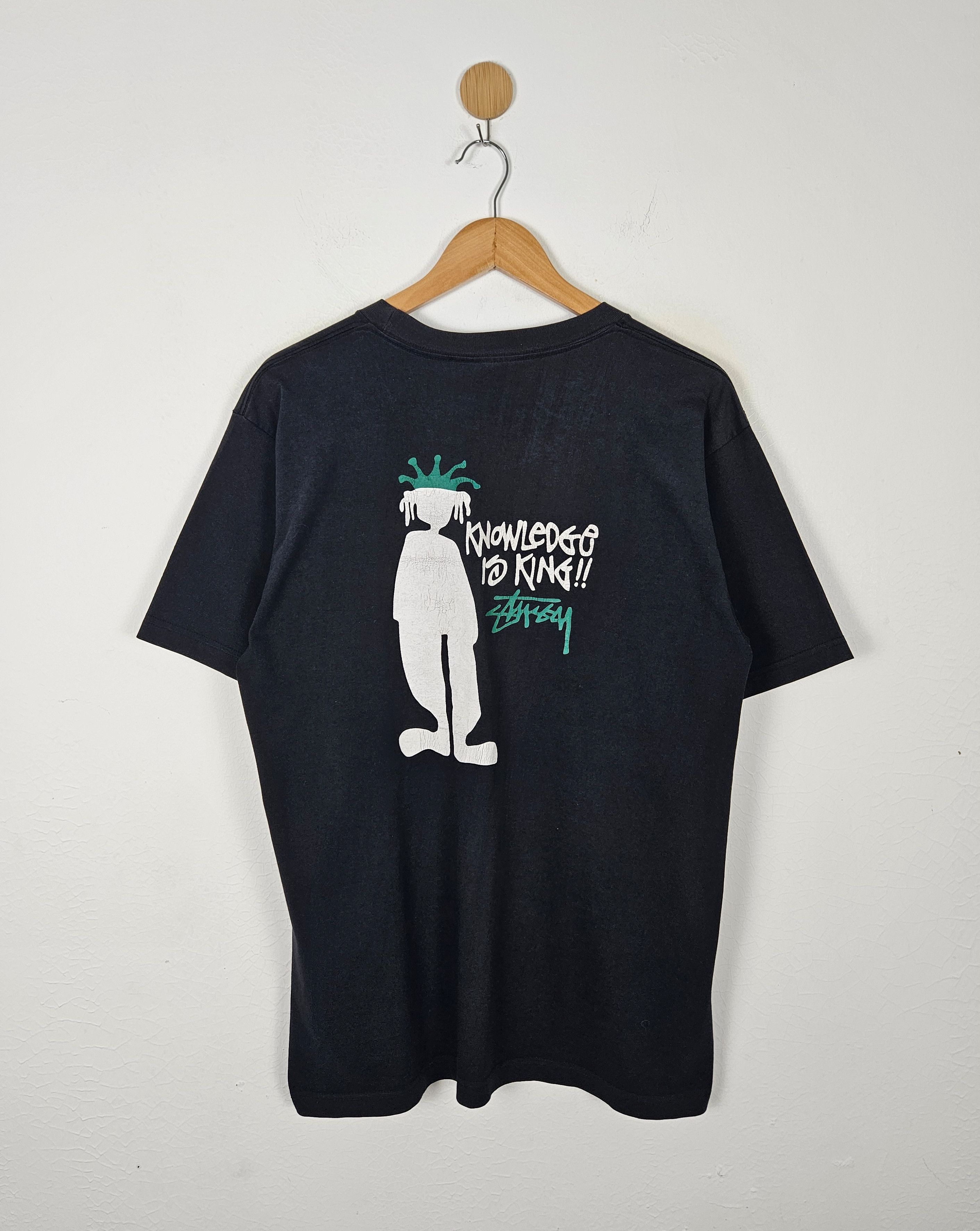 Stussy Vintage STUSSY USA Knowledge Is King 90s Size US L / EU 52-54 / 3 - 1 Thumbnail