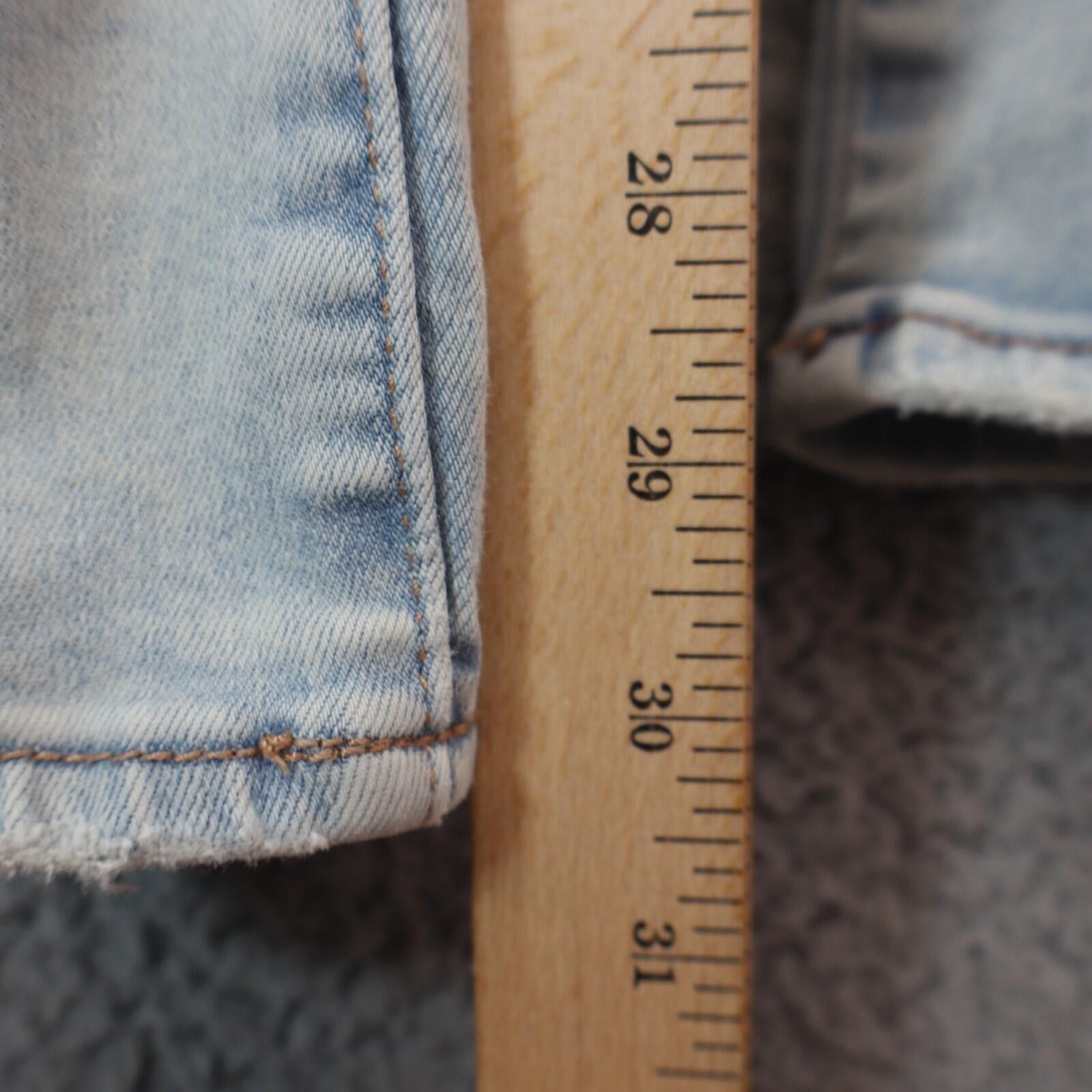American Eagle Outfitters American Eagle sz 14 Next Level Stretch Jean Distress Button Size 36" / US 14 / IT 50 - 4 Thumbnail