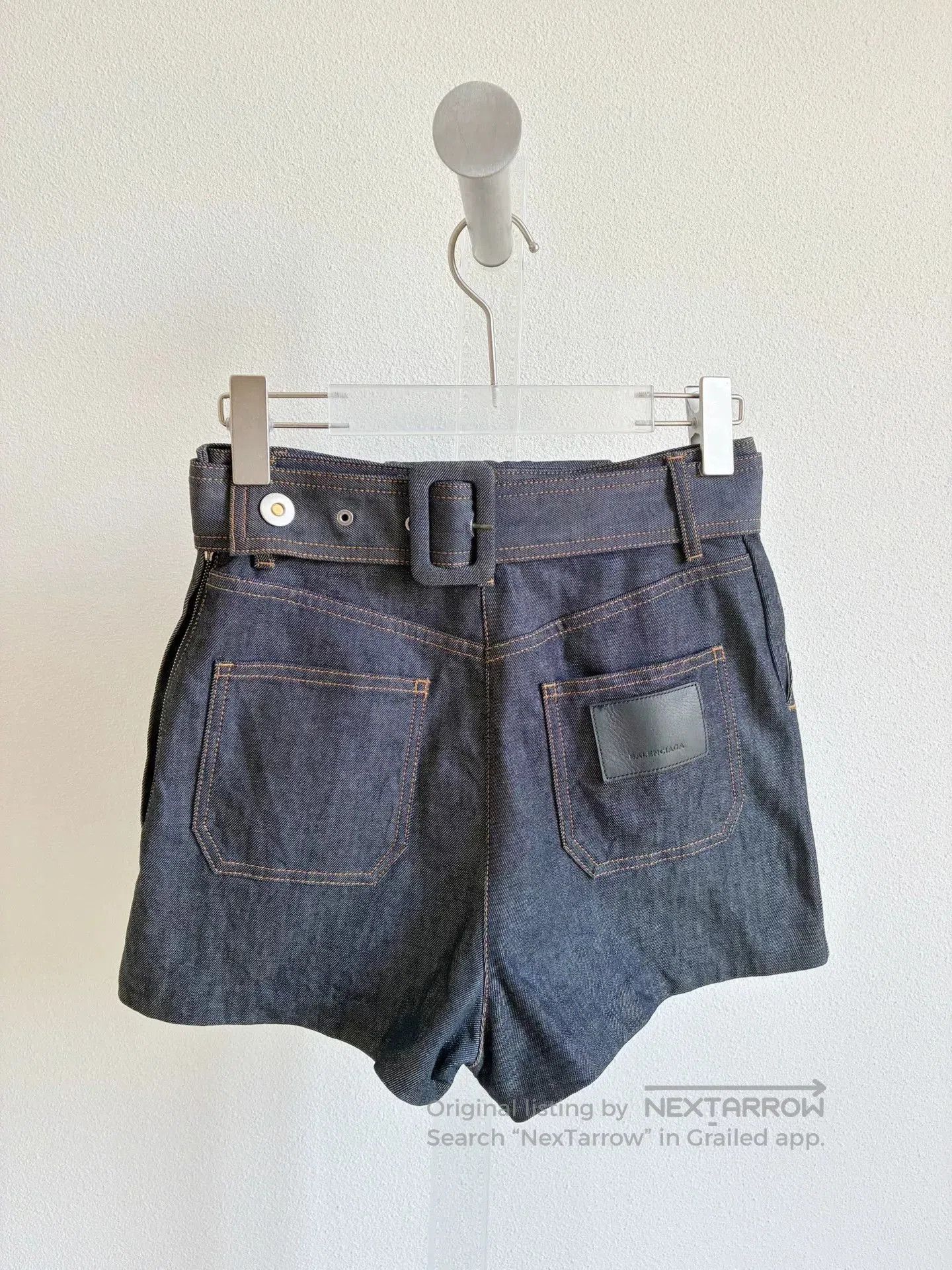 Balenciaga Balenciaga Paris Denim Shorts. Size 35" - 2 Thumbnail