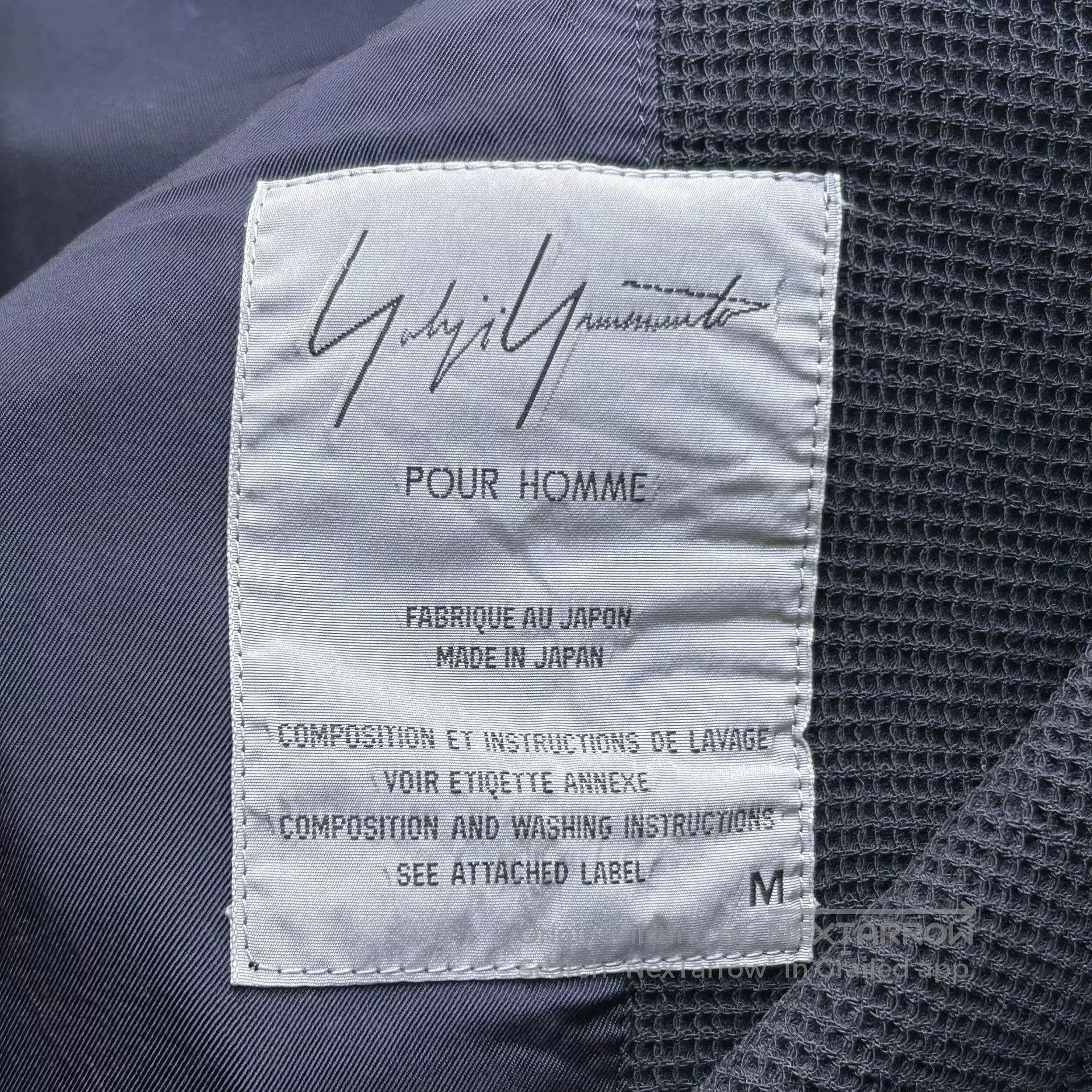 Yohji Yamamoto Yohji Yamamoto Blue White Woven Suit Jacket. Size US M / EU 48-50 / 2 - 6 Thumbnail