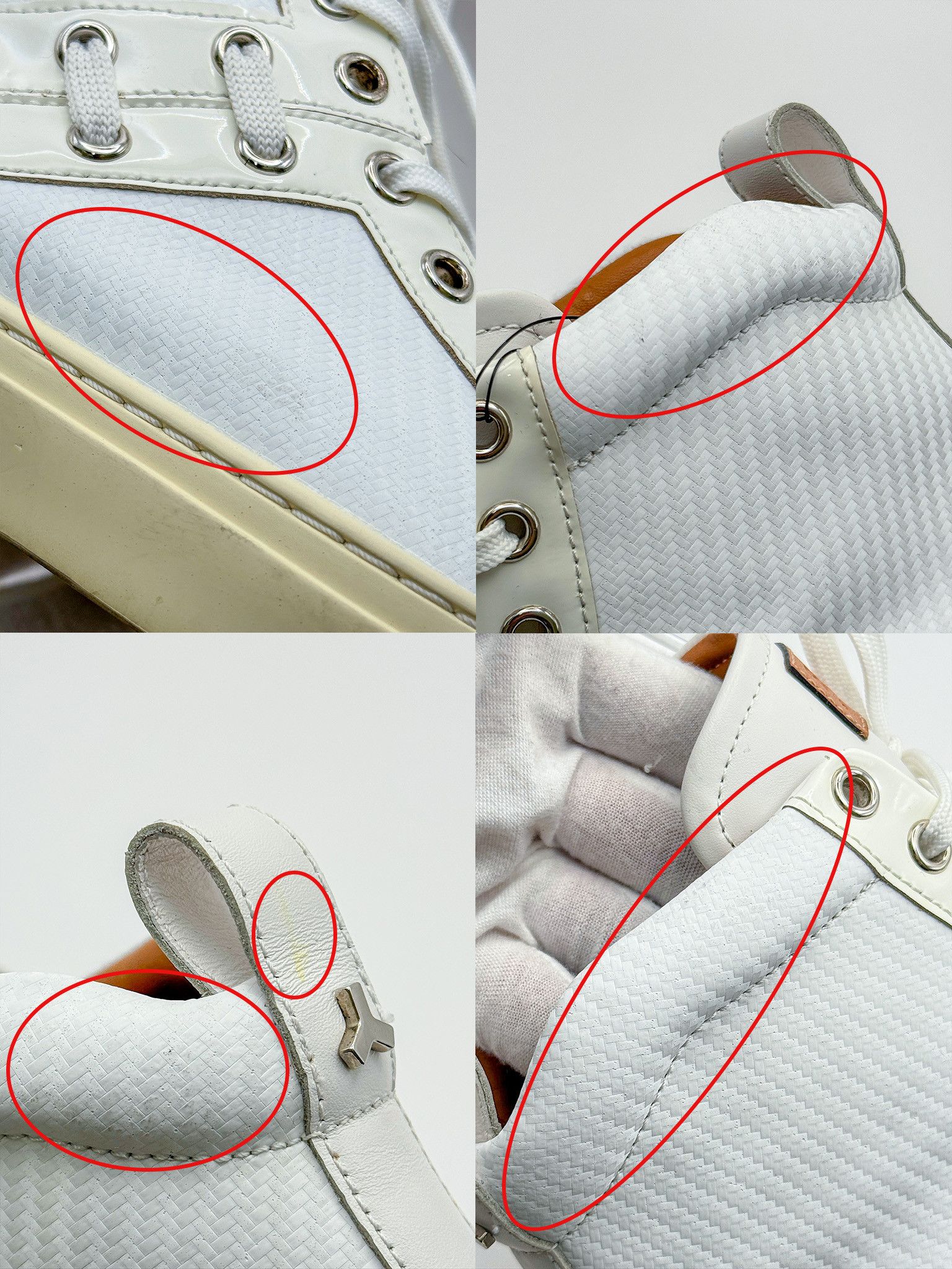 Bally Bally Hekem White Leather Lace-Up Hi-Top Sneakers Size US 9 / EU 42 - 17 Thumbnail