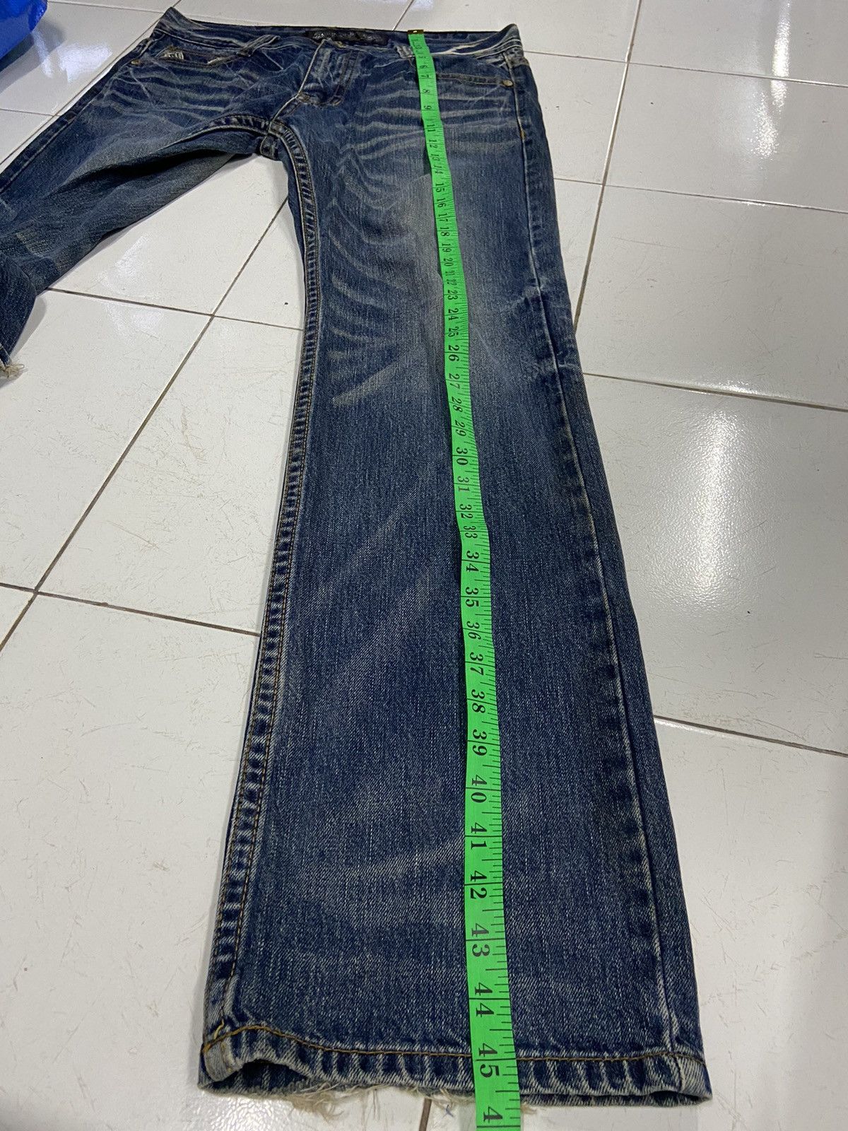 Japanese Brand RED PEPPER SKULL WINGS FLARE DENIM JEANS Size US 34 / EU 50 - 21 Thumbnail