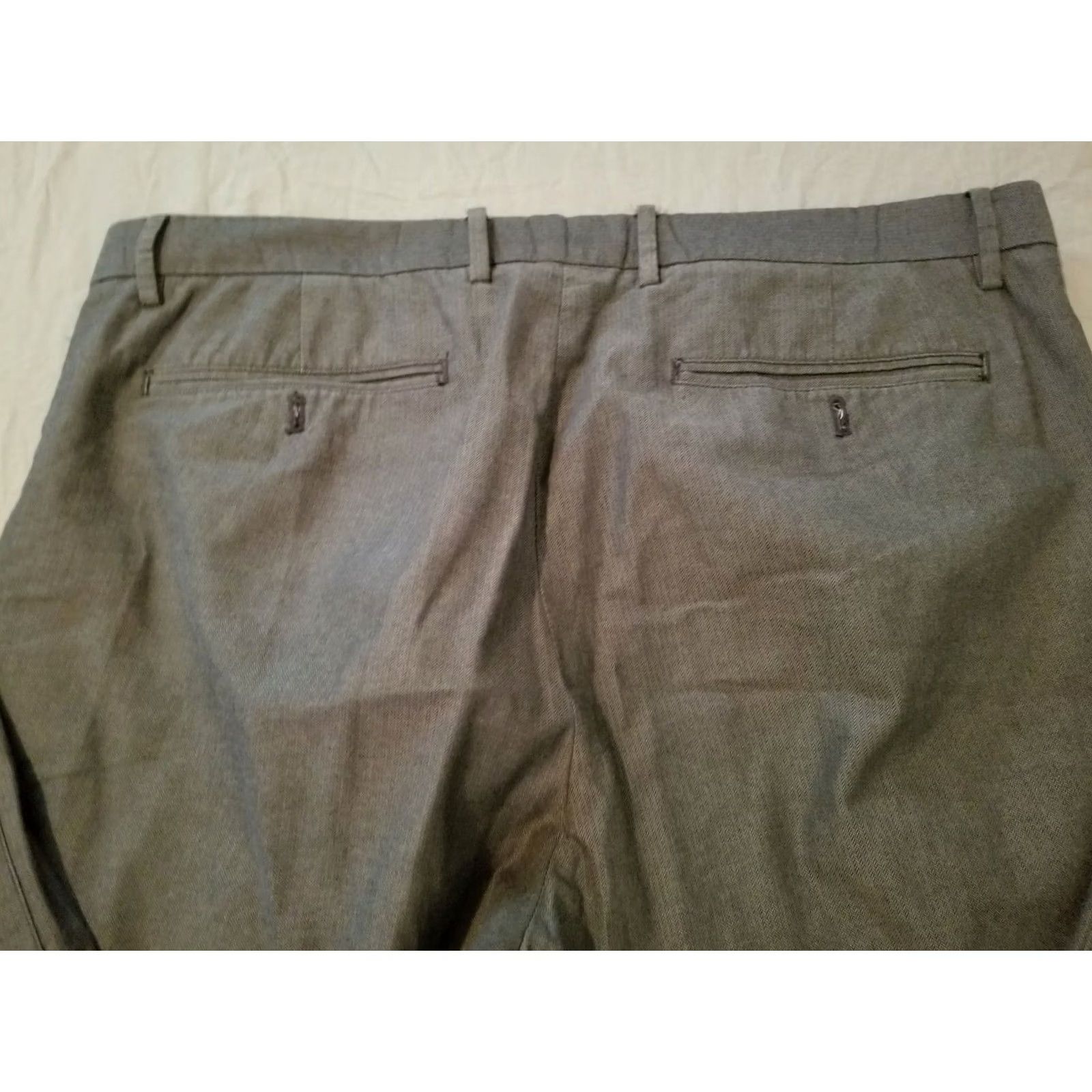 Banana Republic Banana Republic Khaki Chino Trouser Pants Gray Cotton 38x32 Mens Size US 38 / EU 54 - 2 Thumbnail