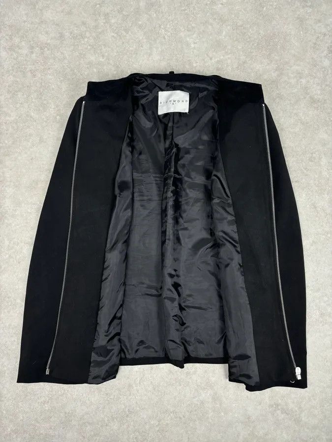 John Richmond 2000S Richmond Black Nylon Signature Minimalist Jacket Size M / US 6-8 / IT 42-44 - 7 Thumbnail