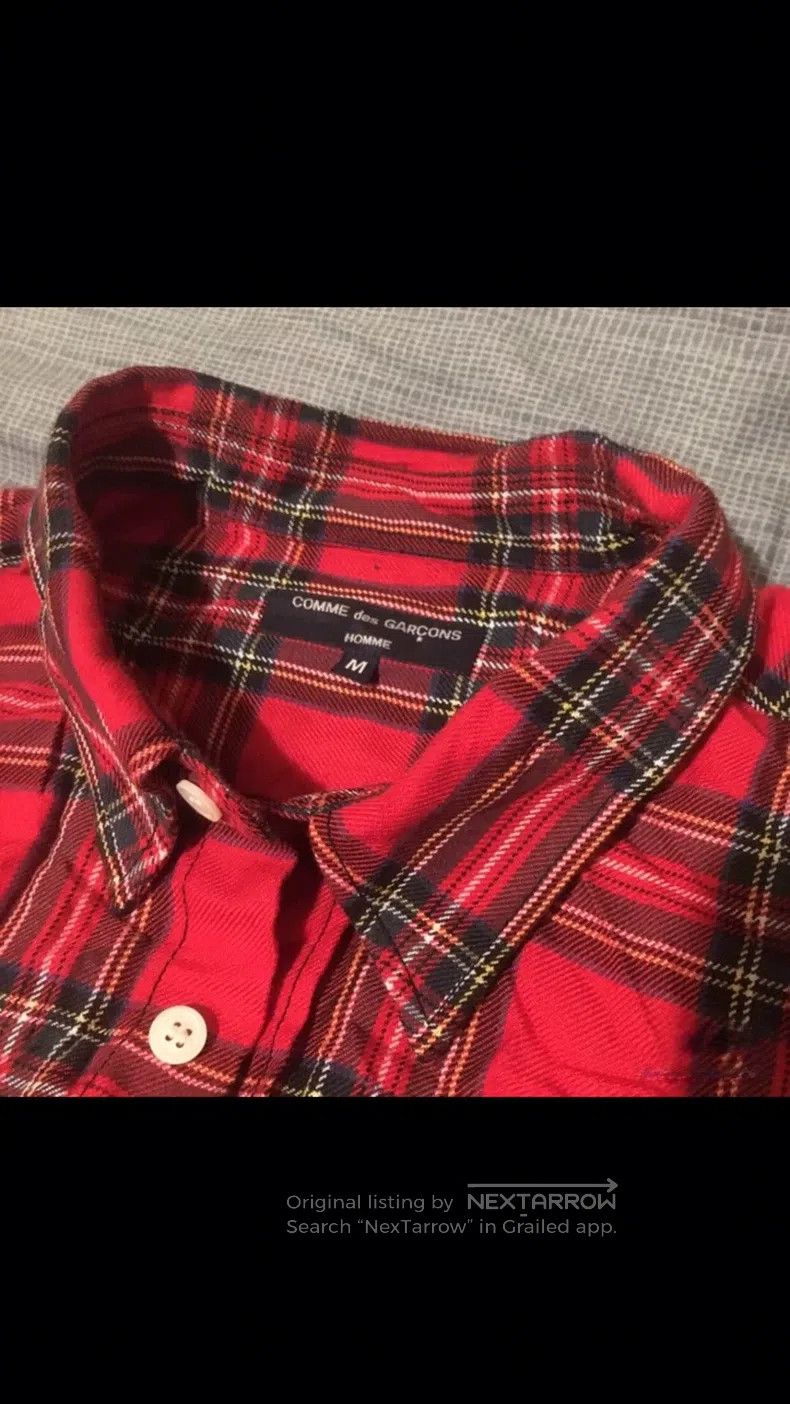 Comme des Garcons Comme Des Garcons Red and Black Punk Style Plaid Shirt, Si Size US M / EU 48-50 / 2 - 3 Thumbnail