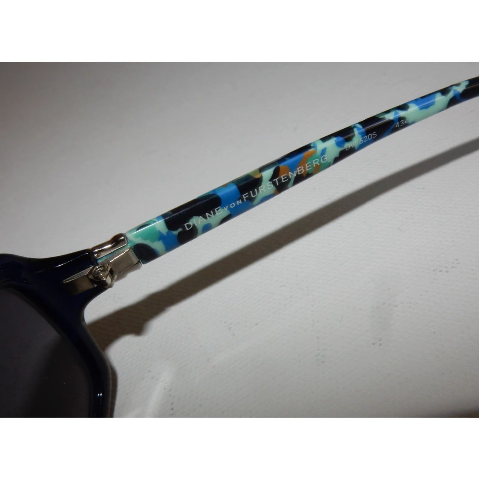 Diane von Furstenberg VINTAGE Diane von Furstenberg DVF Sunglasses Women Blue 57mm 15-130 520S Size ONE SIZE - 5 Thumbnail