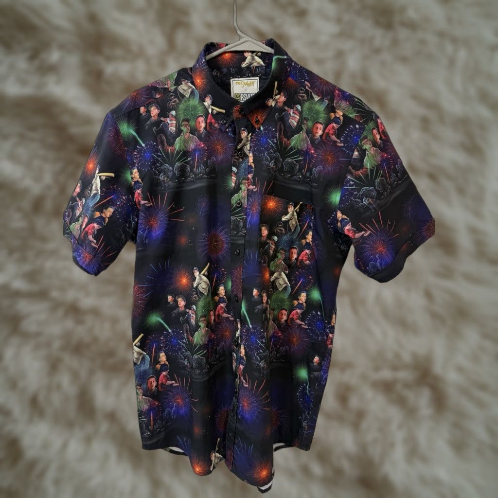 Vintage RSVLTS The Sandlot Shirt Mens M Nightgame Fireworks Button Up Short Sleeve Size US M / EU 48-50 / 2 - 1 Thumbnail