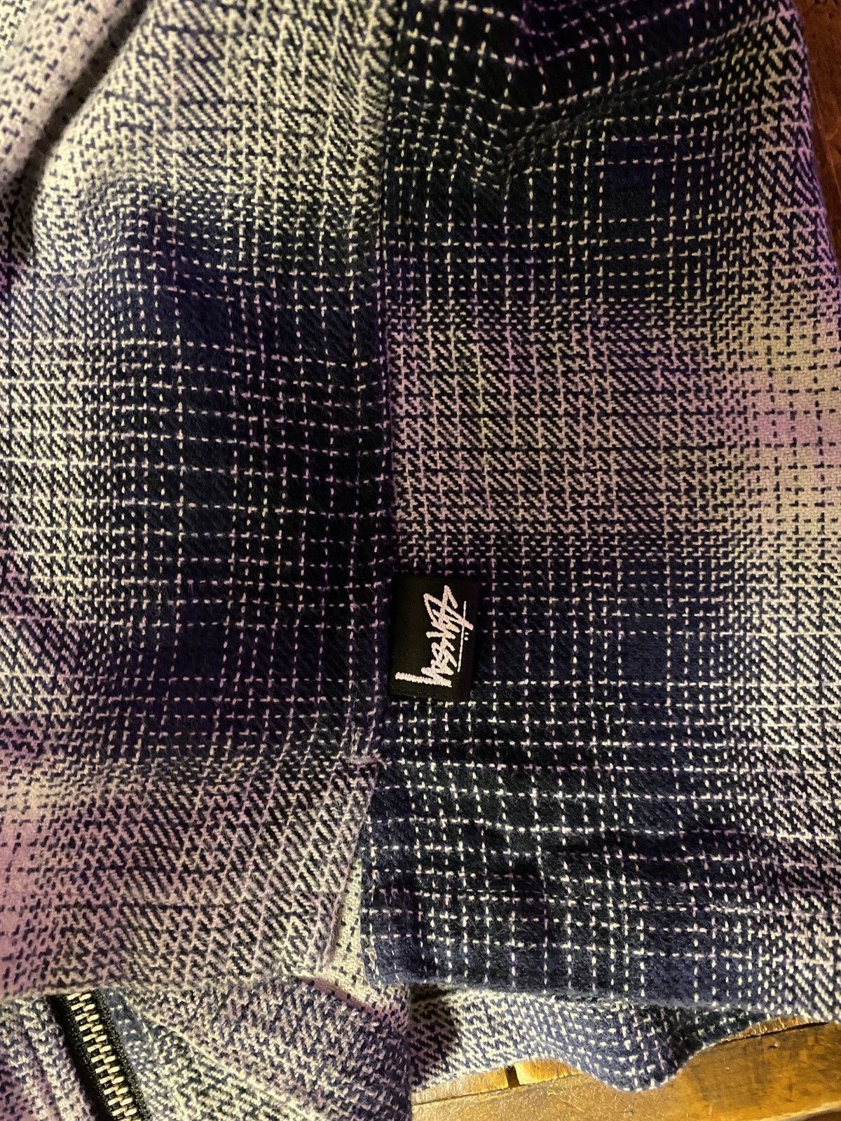 Stussy Stussy Paul Shadow Plaid Zip Flannel Size US XL / EU 56 / 4 - 4 Thumbnail