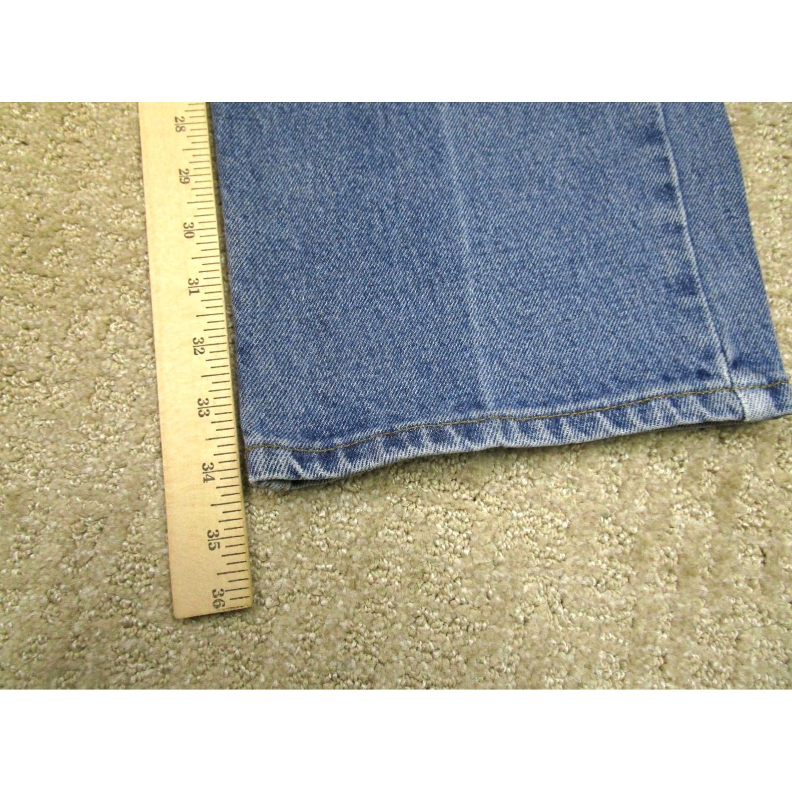 Vintage Vintage Rocky Mountain Jeans Women 32x34 Blue Straight Western Pants Light Wash Size 24" / US 00 / IT 34 - 7 Thumbnail