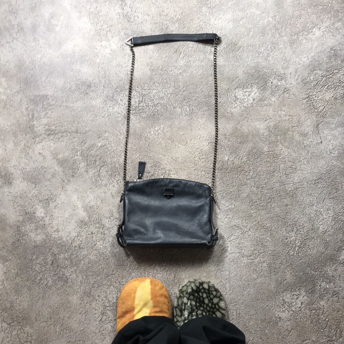 Vintage Leather Crossbody Bag Japan Junya Watanabe Style Y2K