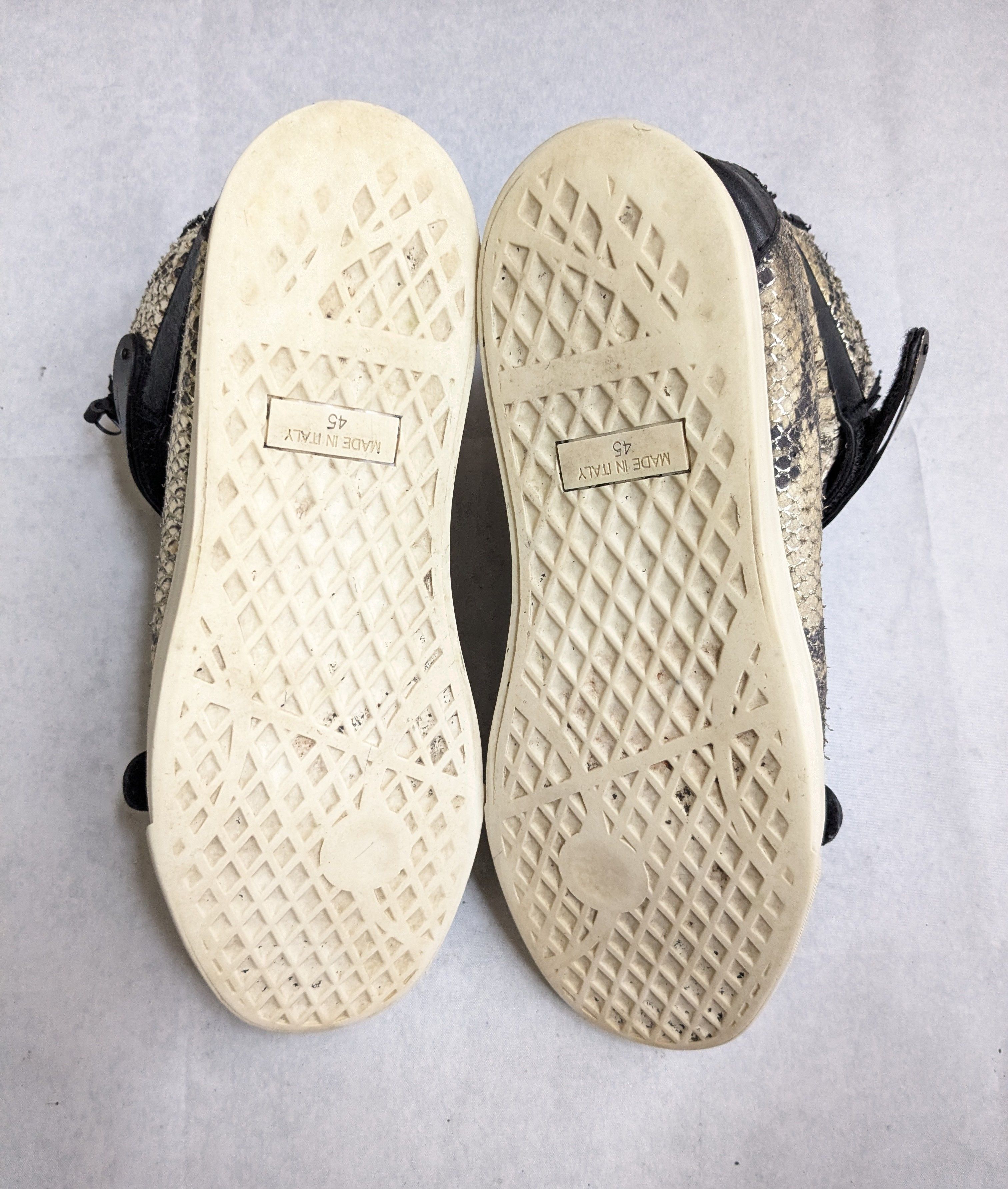 Giuseppe Zanotti Giuseppe Zanotti Sneakers Snakeskin Black 12 45 Size US 12 / EU 45 - 18 Thumbnail