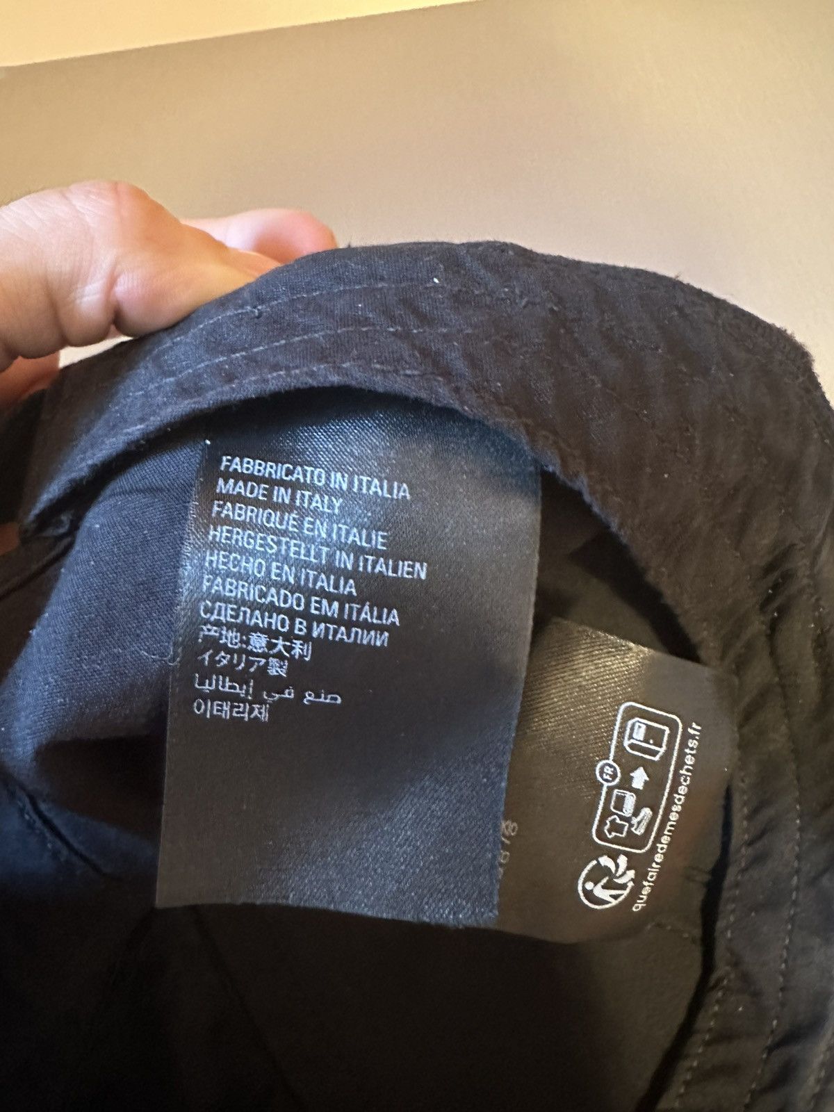 Balenciaga FW/24 Black Unity Logo Distressed Hat Size ONE SIZE - 10 Thumbnail