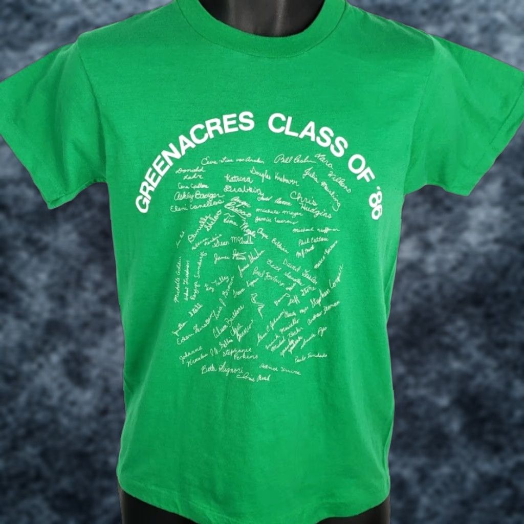 Vintage VINTAGE Greenacres High School T Shirt Mens Size Small 80s 1986 Made In USA Size US S / EU 44-46 / 1 - 1 Thumbnail