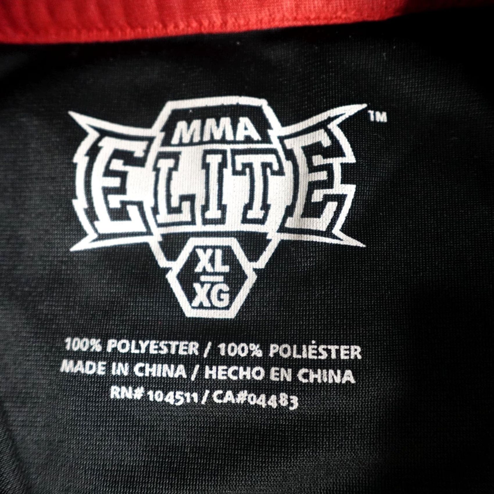 Vintage VINTAGE MMA Elite Mens Jacket XL Black Full Zip Double Sided Track Warm Up Size US XL / EU 56 / 4 - 2 Thumbnail