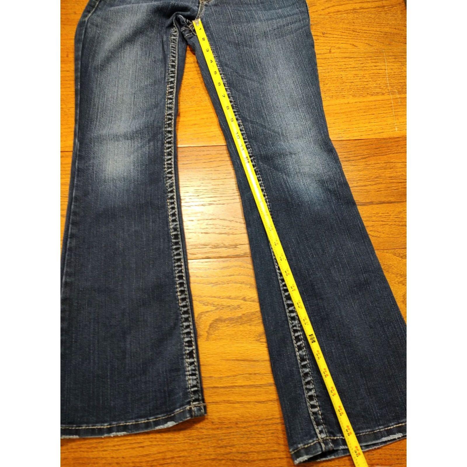 Vintage Silver Jeans Womens Bootcut Denim Jeans Blue Button Flap Tag 26 x 31 Inseam Size 26" / US 2 / IT 38 - 7 Thumbnail