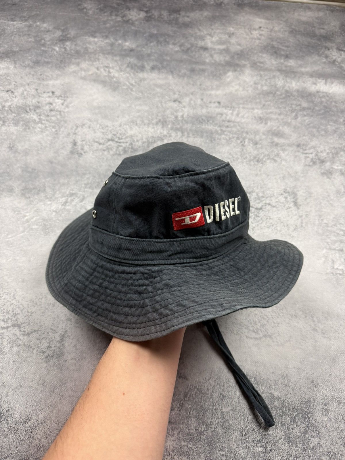 Diesel Vintage Diesel Y2K Panama Hat Embroidered Logo Cap Size ONE SIZE - 3 Thumbnail