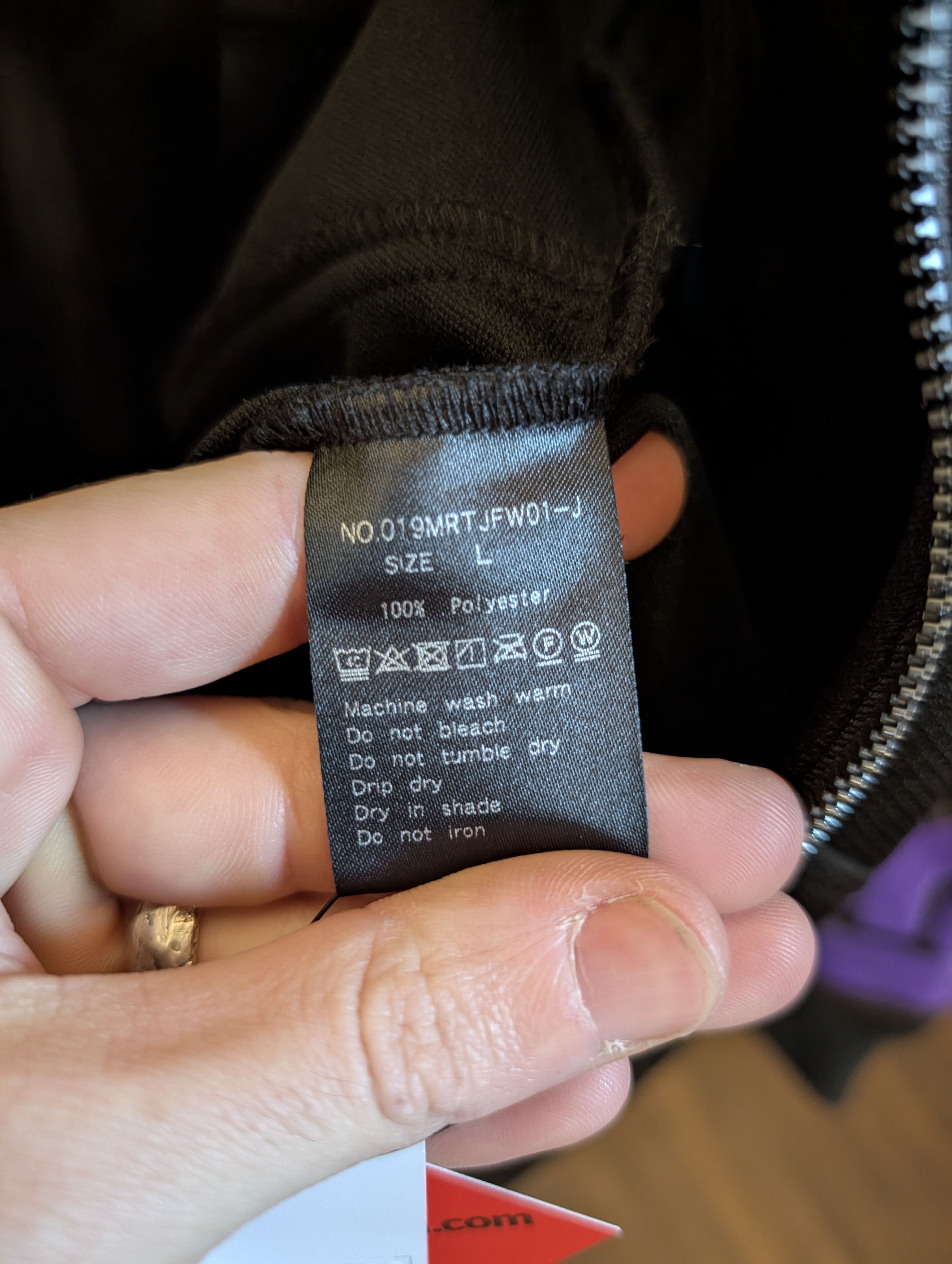 Beauty Beast Vtg Y2K cyberpunk paneled zip-up jacket black/purple Size US L / EU 52-54 / 3 - 13 Thumbnail