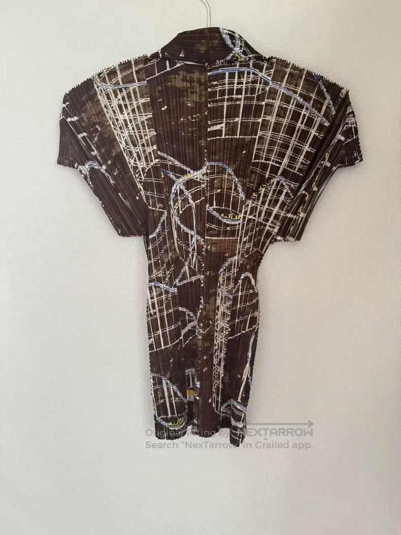 Issey Miyake Issey Miyake Roller Coaster Playful Print Short Sleeve Size L / US 10 / IT 46 - 3 Thumbnail